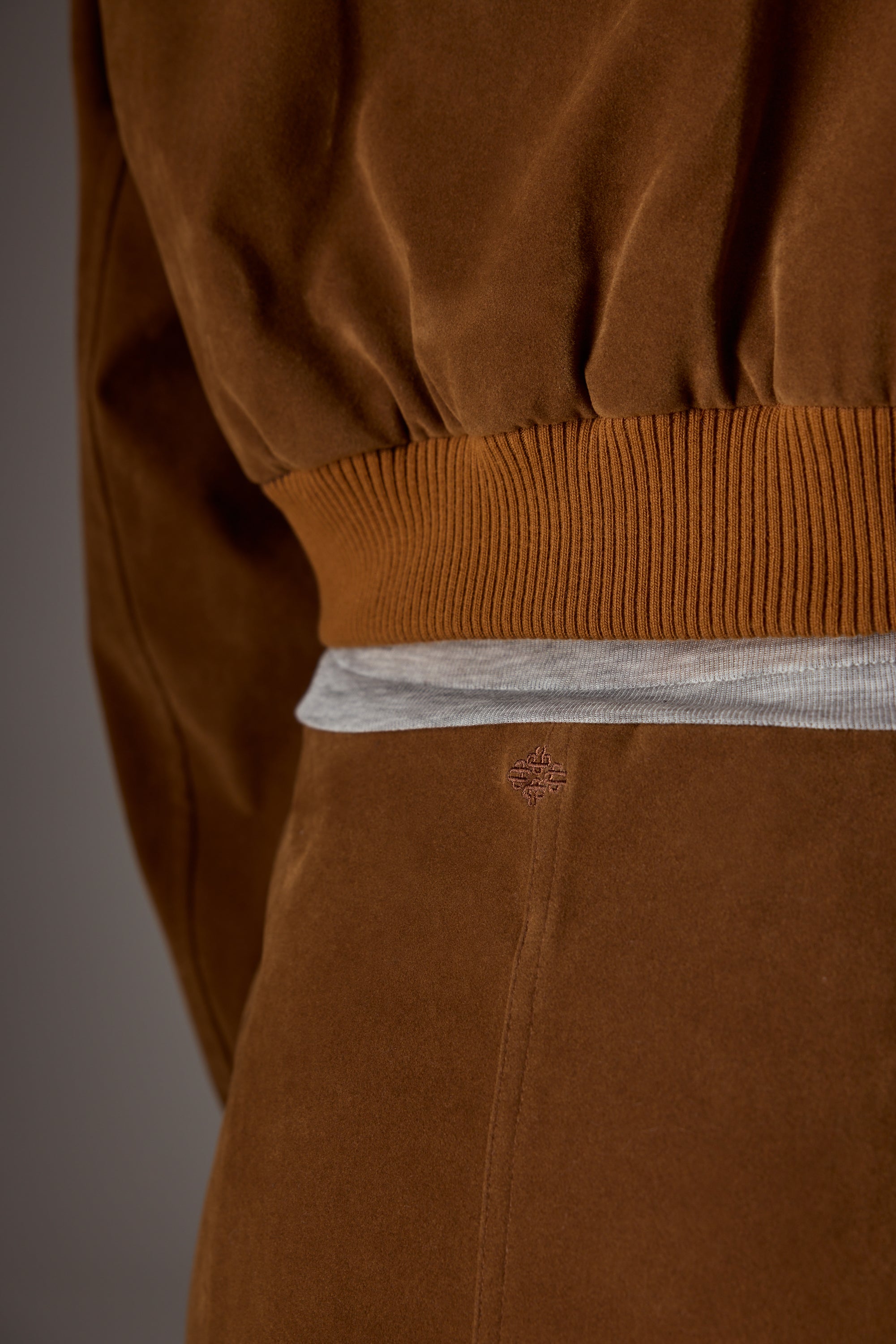 FAUX SUEDE MINI SKIRT - TAN