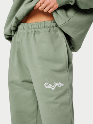 COUTURE ABSTRACT JOGGERS - SAGE