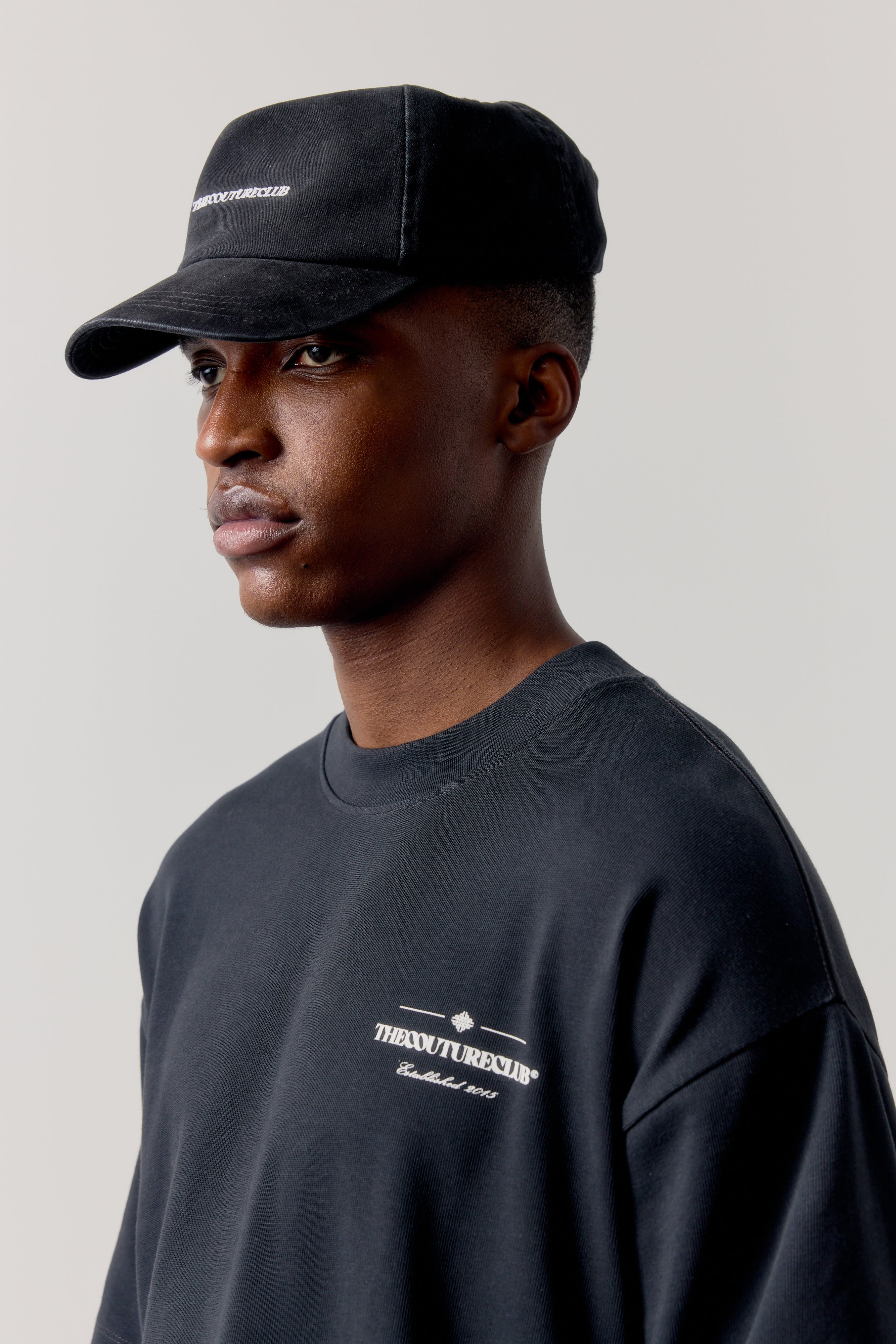 WASHED COPYRIGHT CAP - BLACK