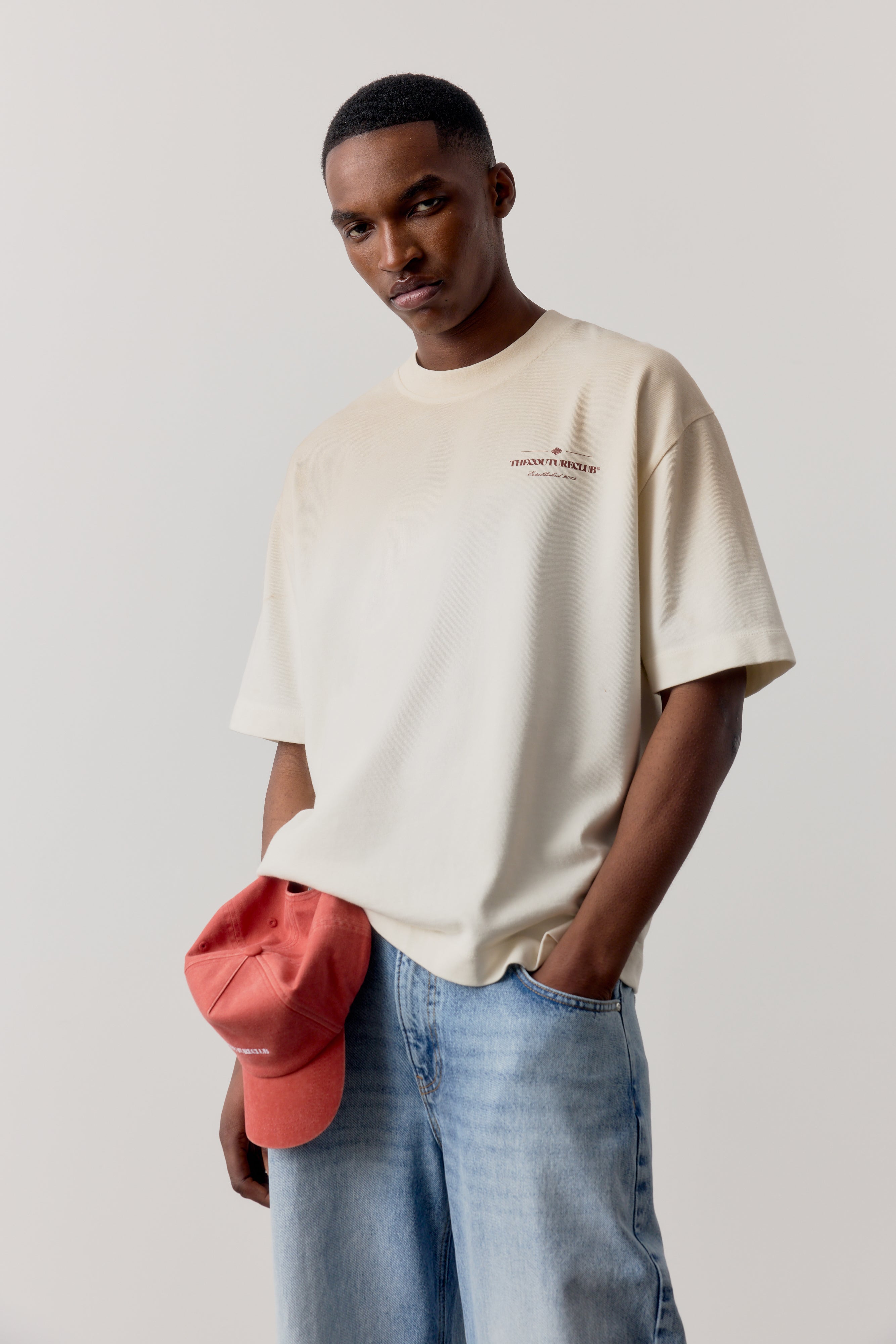 SPRAY WASH COPYRIGHT MULTI GRAPHIC T-SHIRT - OFF WHITE