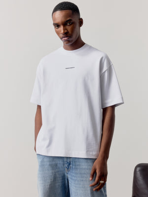 DOUBLE MICRO COPYRIGHT PRINT T-SHIRT - WHITE