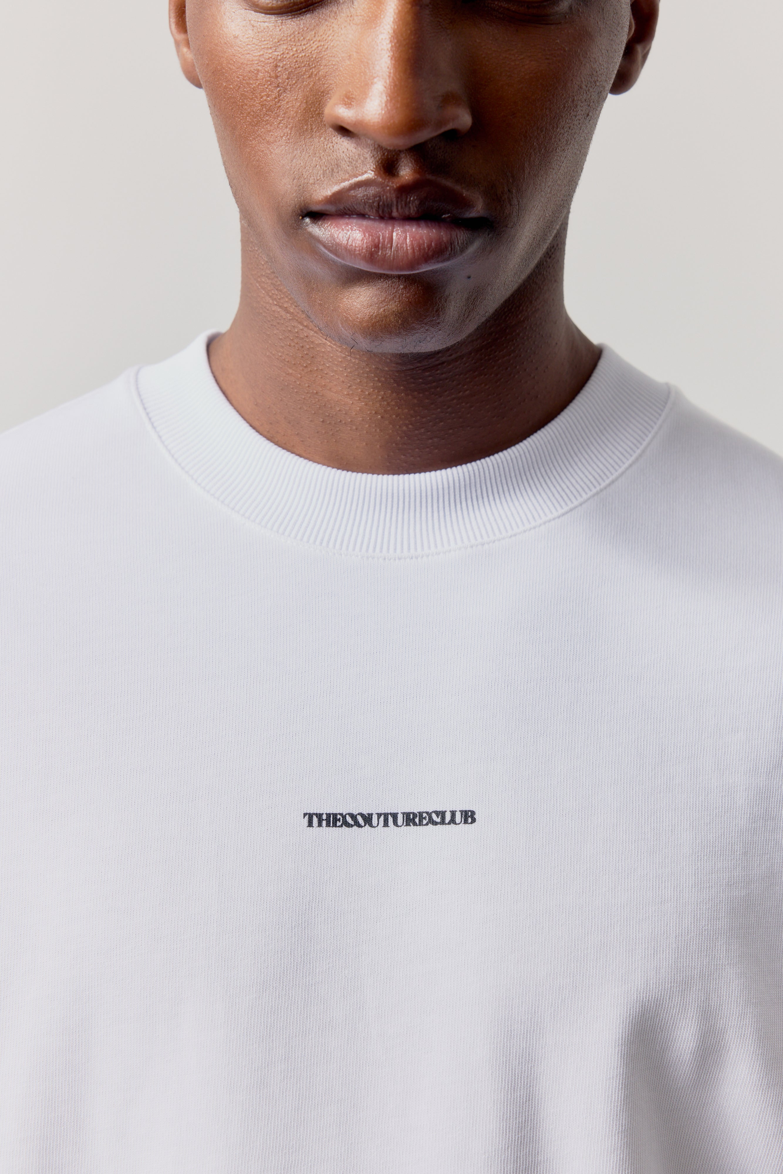 DOUBLE MICRO COPYRIGHT PRINT T-SHIRT - WHITE
