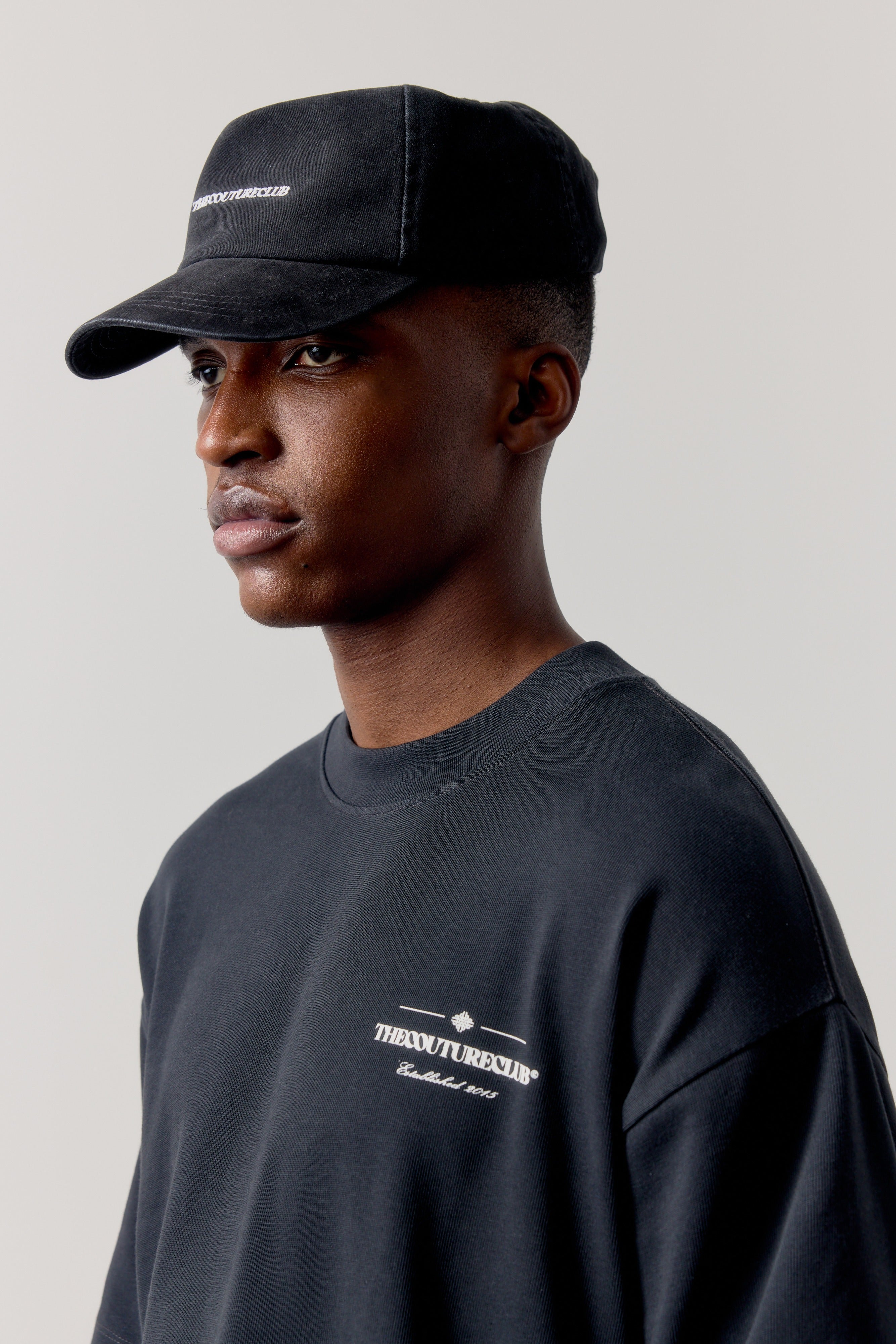 WASHED COPYRIGHT CAP - BLACK