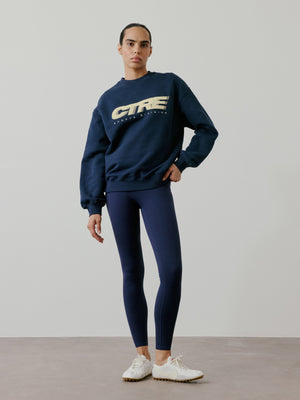 RETRO SPORT CTRE GRAPHIC CREW - NAVY