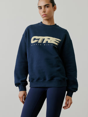 RETRO SPORT CTRE GRAPHIC CREW - NAVY
