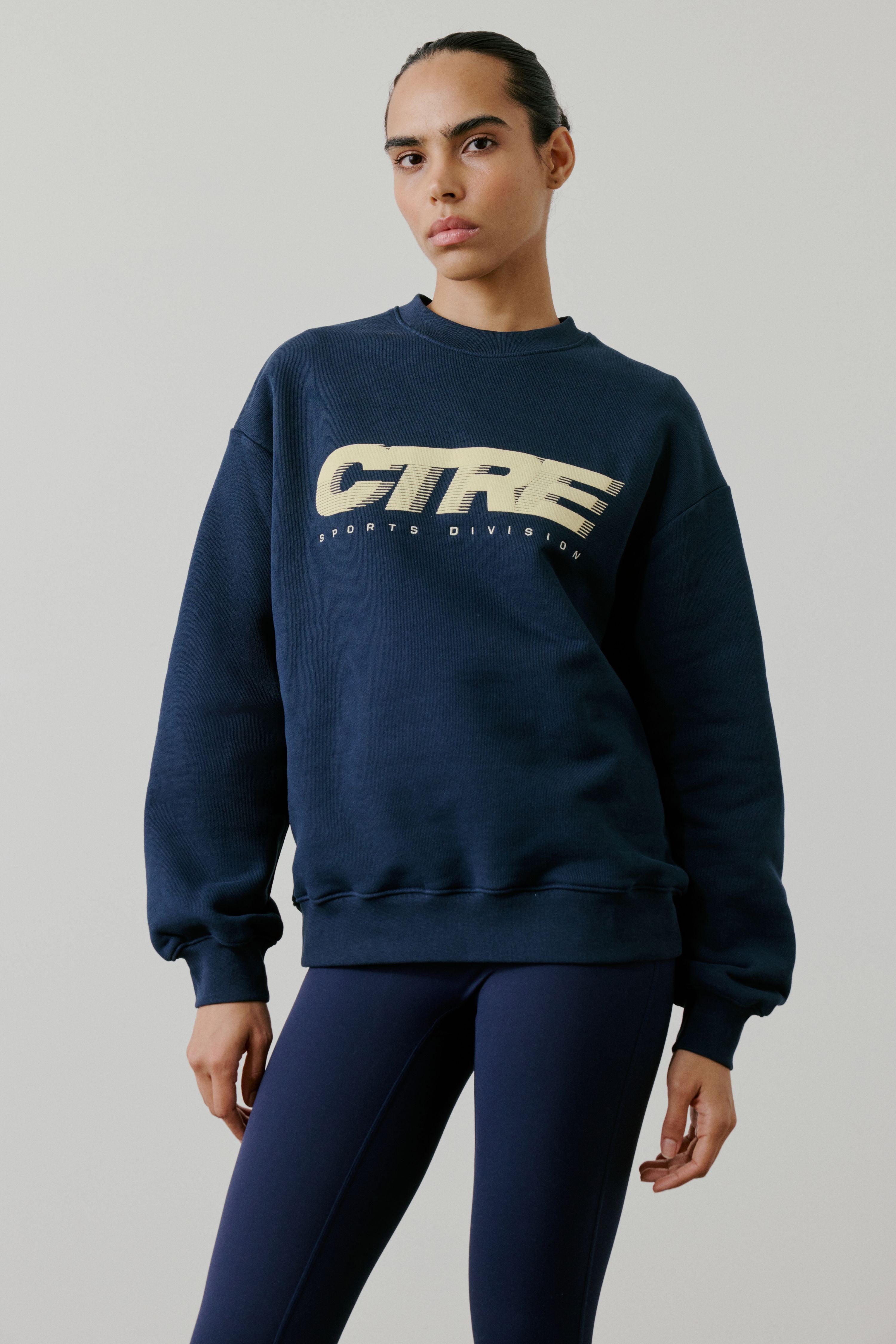 RETRO SPORT CTRE GRAPHIC CREW - NAVY