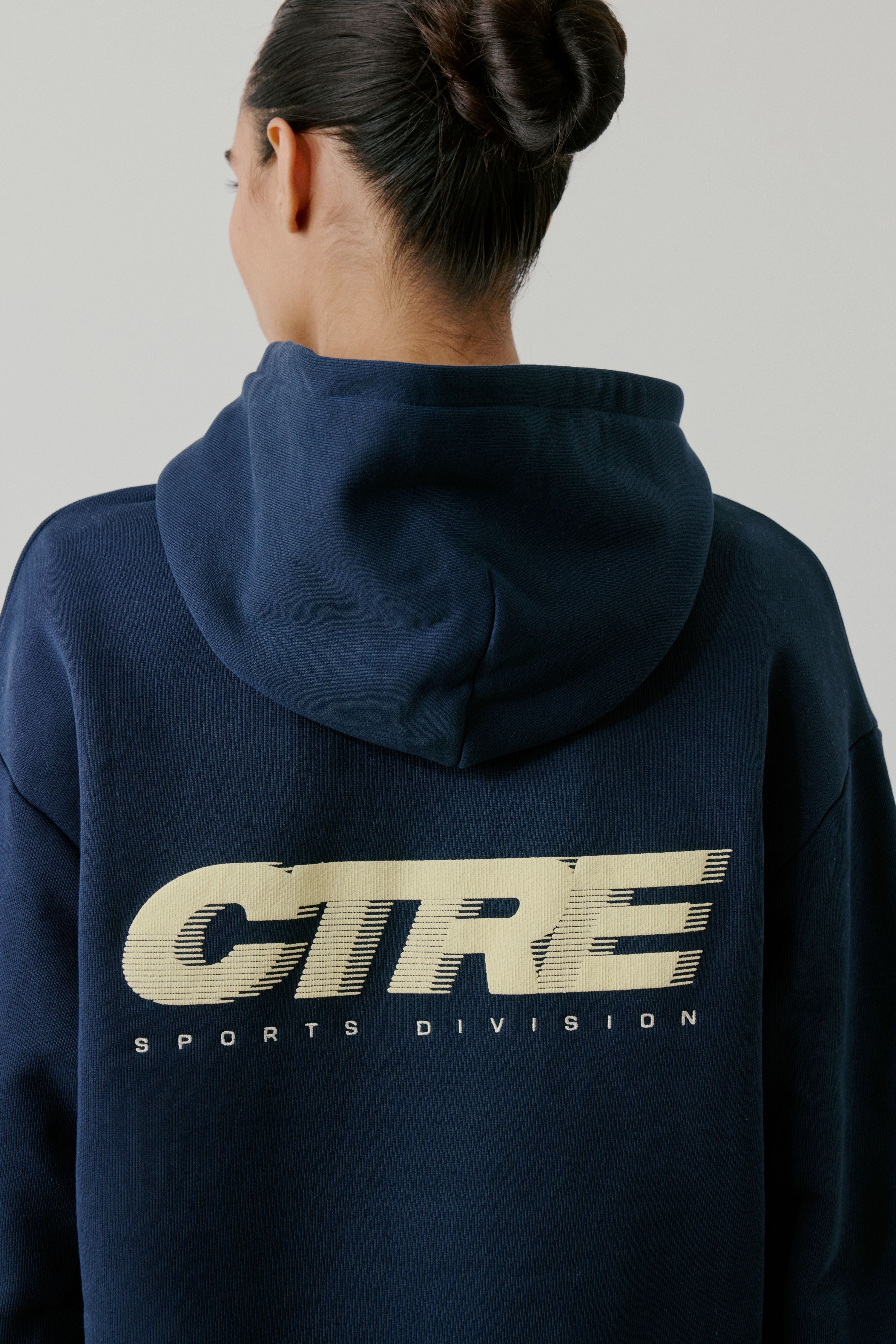 RETRO SPORT CTRE GRAPHIC HOODIE - NAVY