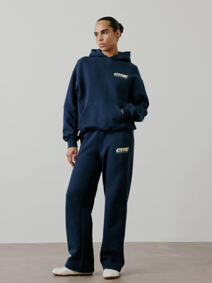 RETRO SPORT CTRE GRAPHIC HOODIE - NAVY