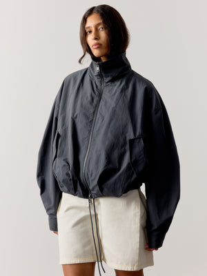 TECHNICAL FUNNEL NECK JACKET - CHARCOAL