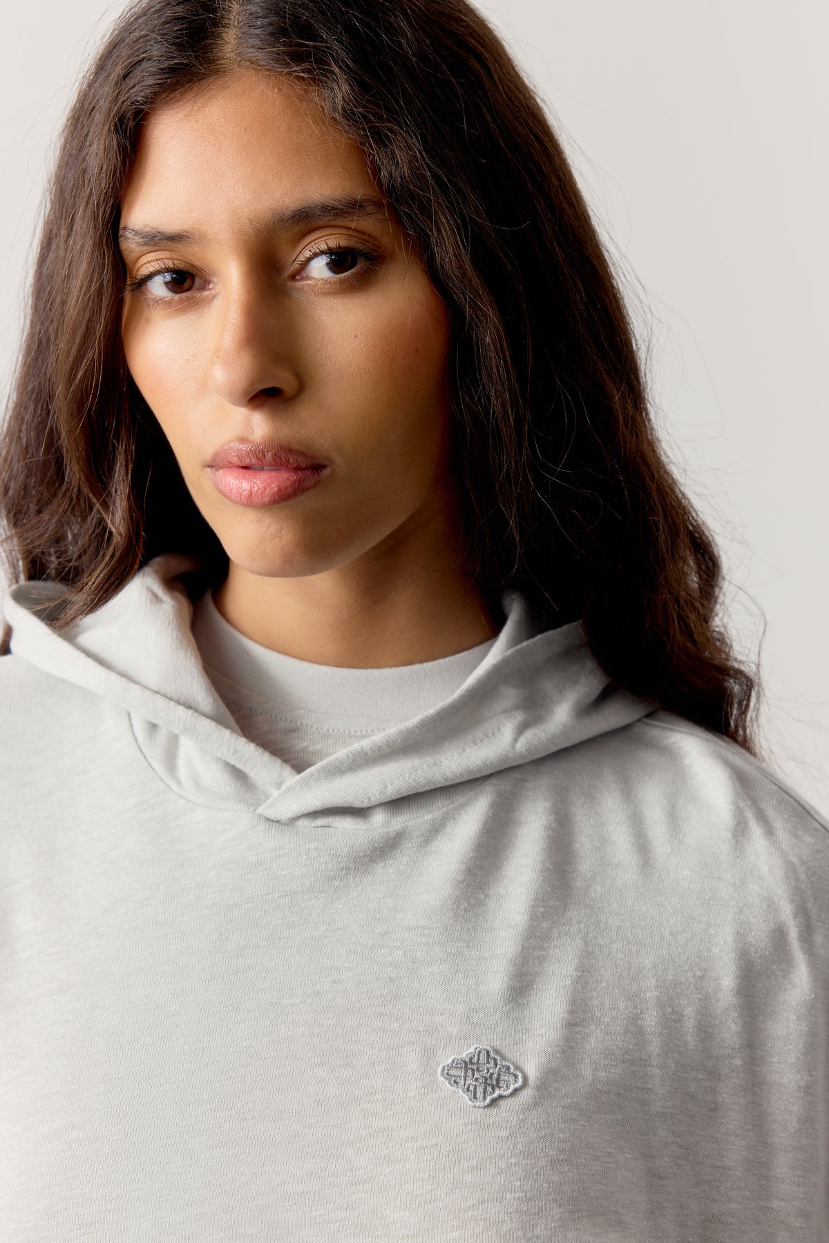 MARL SLUB HOODIE - GREY