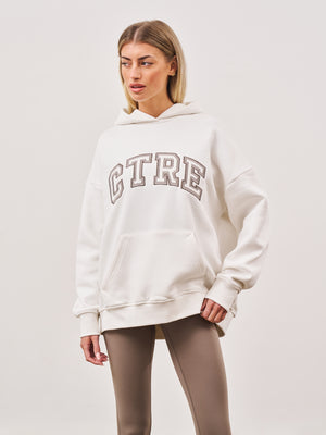CTRE OVERSIZED HOODIE - OFF WHITE