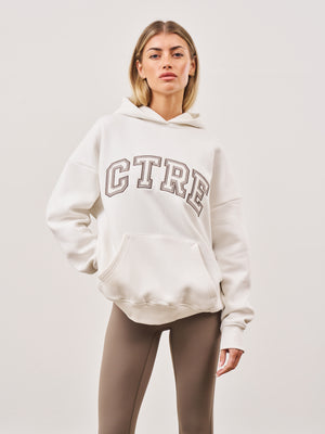 CTRE OVERSIZED HOODIE - OFF WHITE