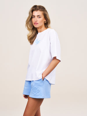 MULTI FONT RELAXED T-SHIRT - BLUE