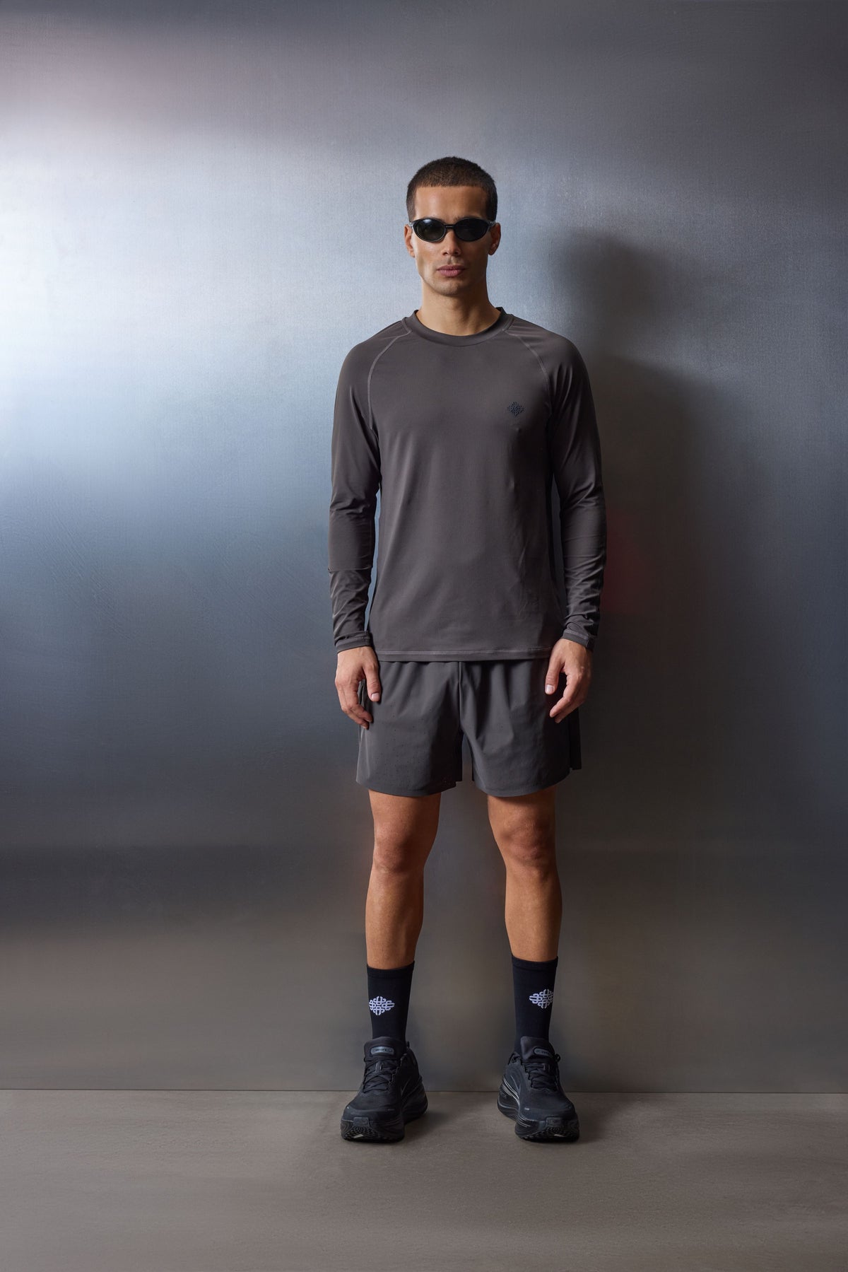 LONG SLEEVE TRAINING TOP - CHARCOAL