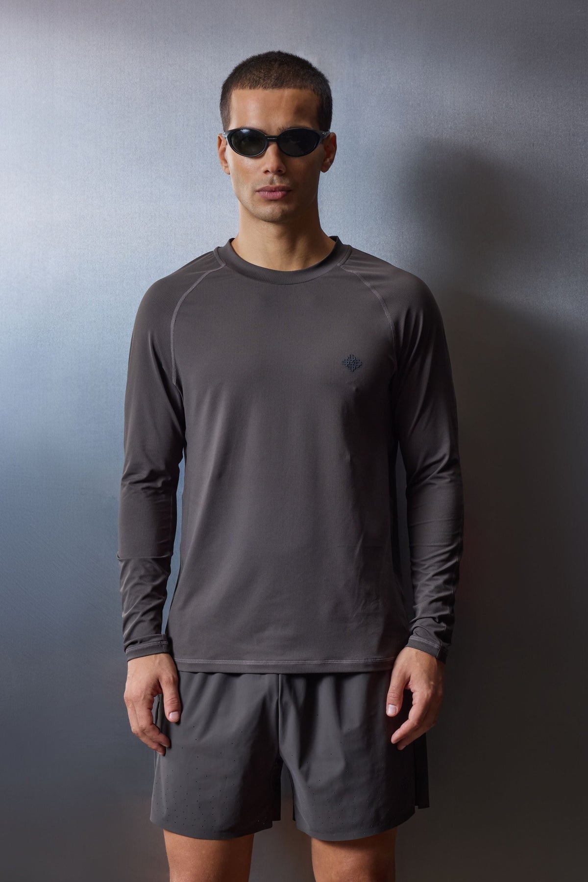LONG SLEEVE TRAINING TOP - CHARCOAL