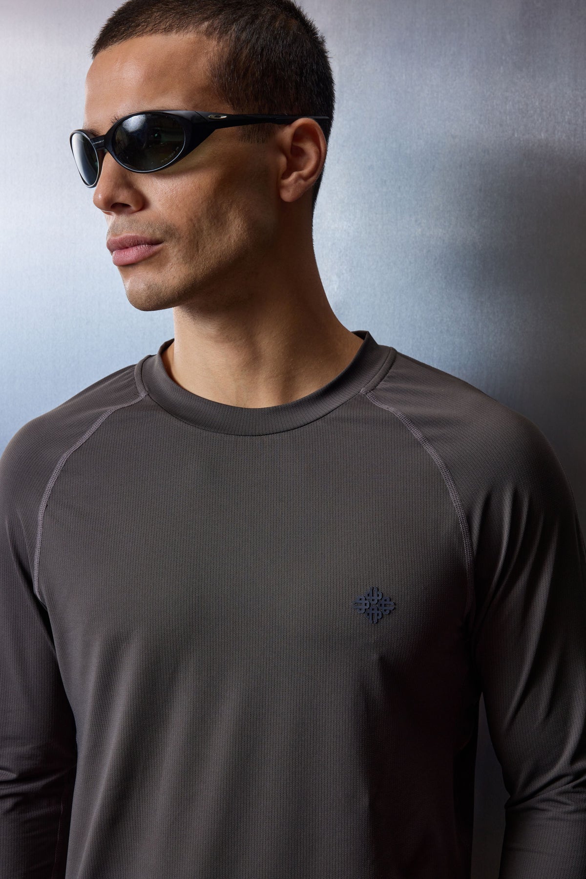 LONG SLEEVE TRAINING TOP - CHARCOAL
