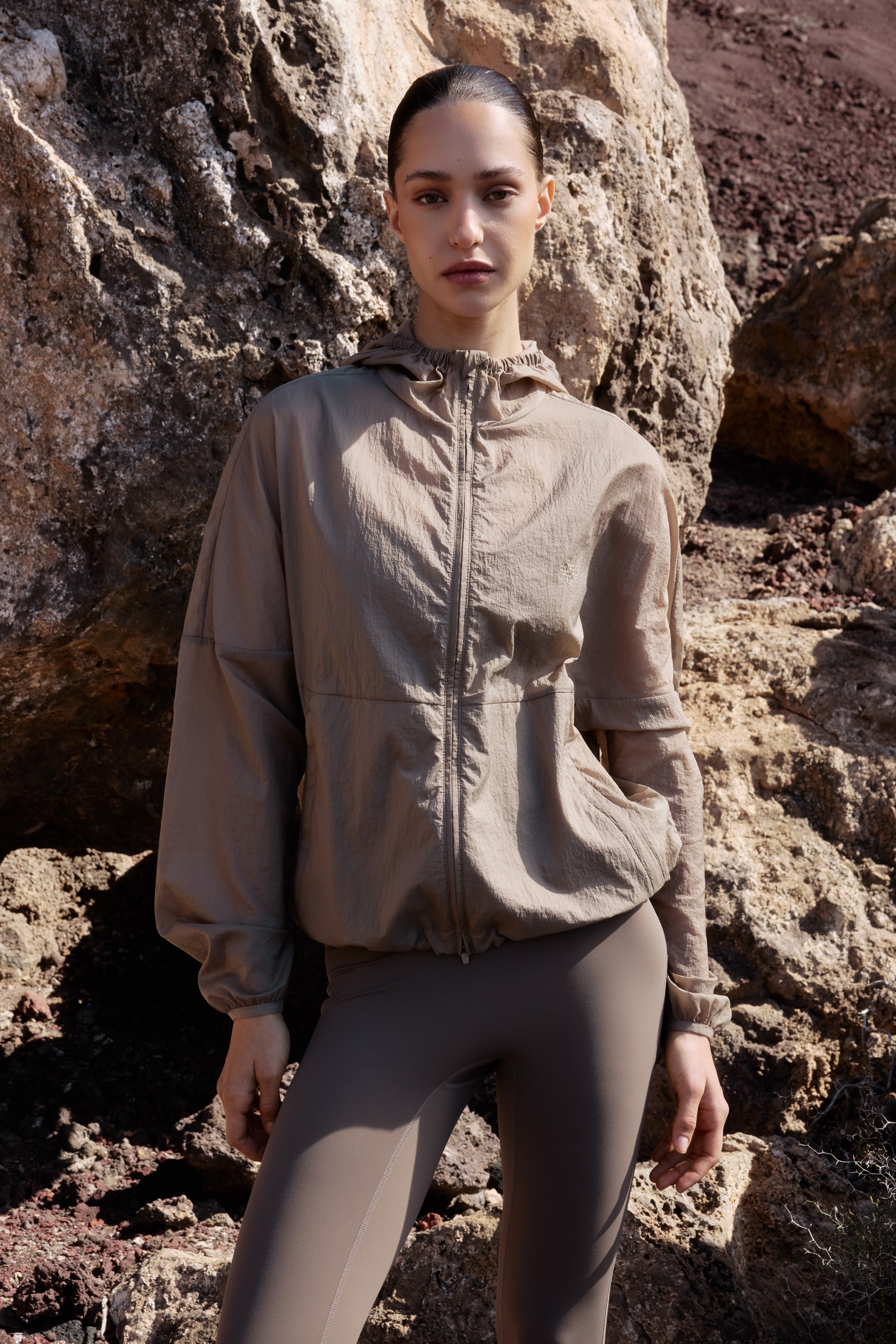 TRANSLUCENT WINDBREAKER - SAND