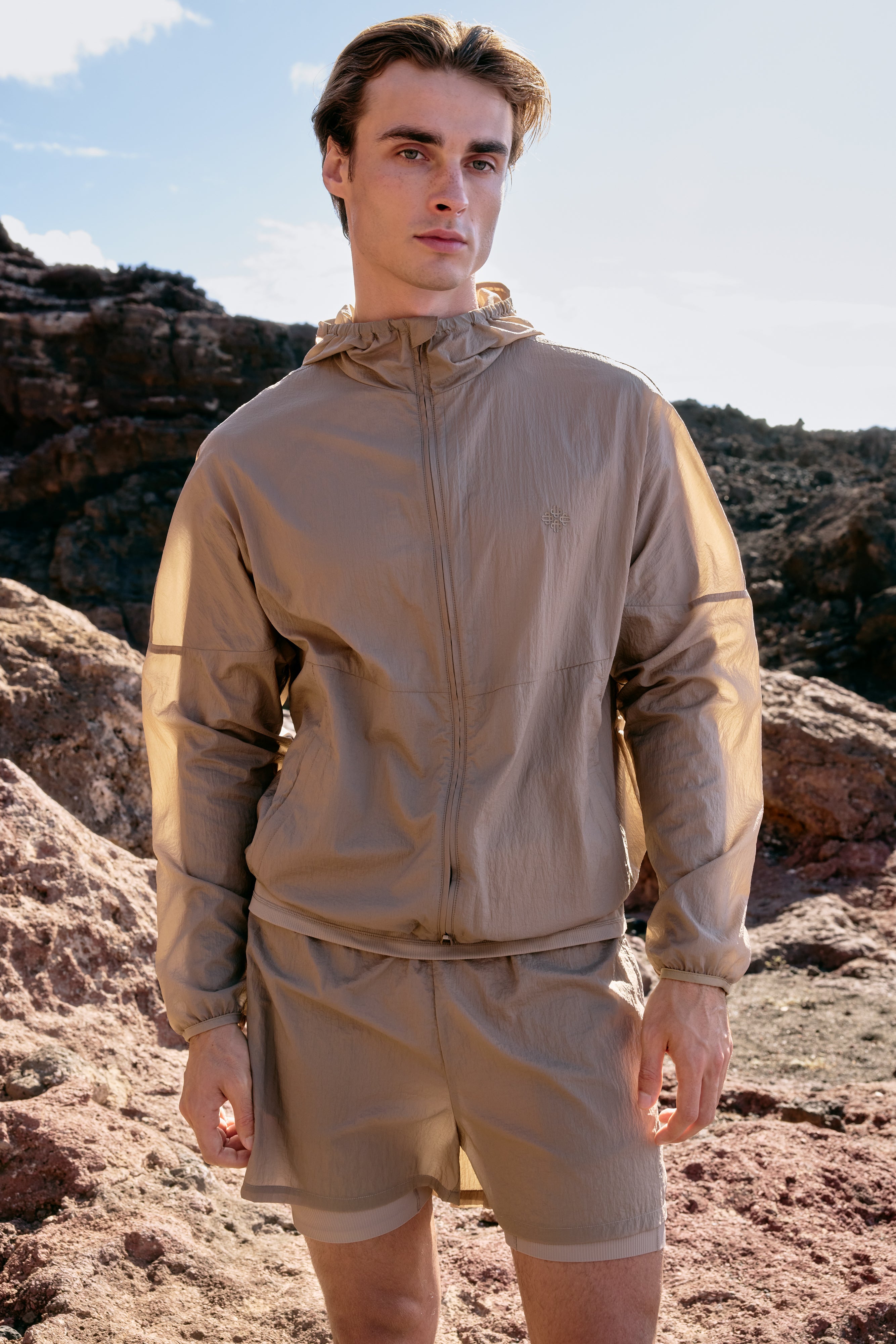 TRANSLUCENT WINDBREAKER - SAND