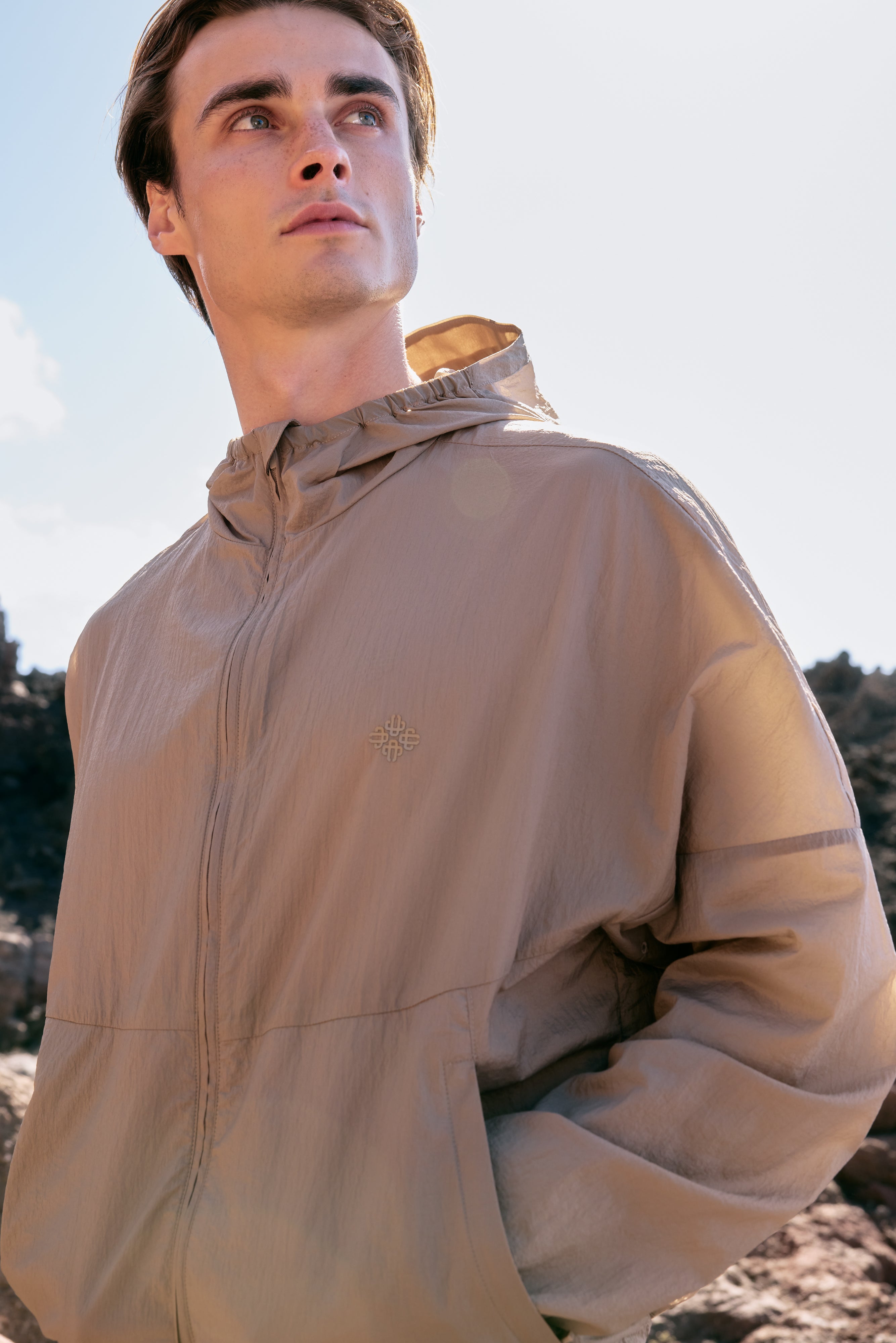 TRANSLUCENT WINDBREAKER - SAND
