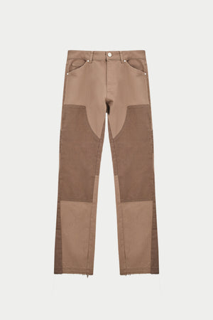 CANVAS CARPENTER TROUSER - BROWN