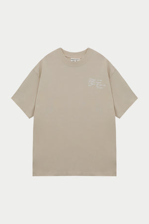 DISPLAY USE ONLY RELAXED T-SHIRT - BEIGE