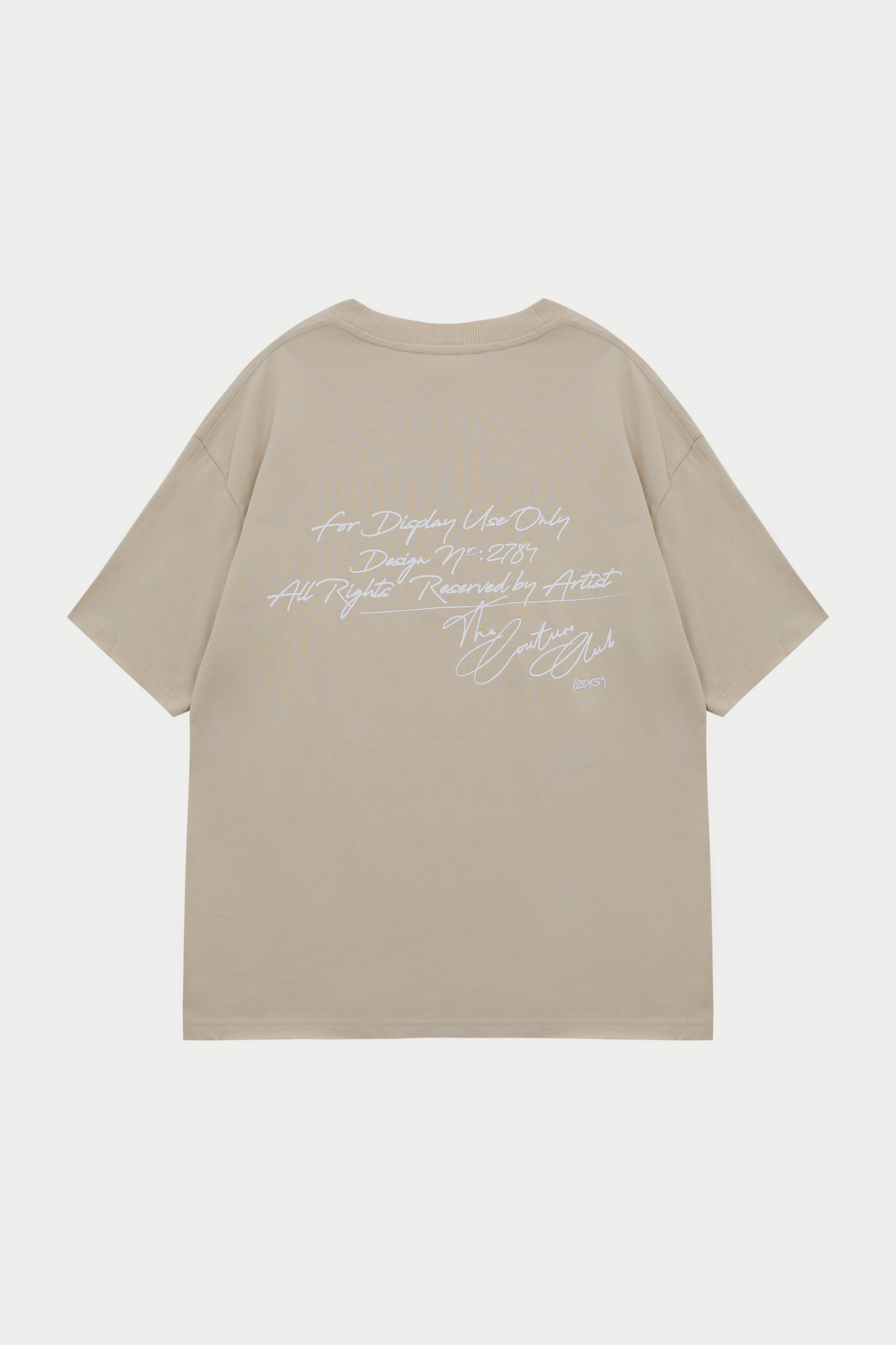 DISPLAY USE ONLY RELAXED T-SHIRT - BEIGE