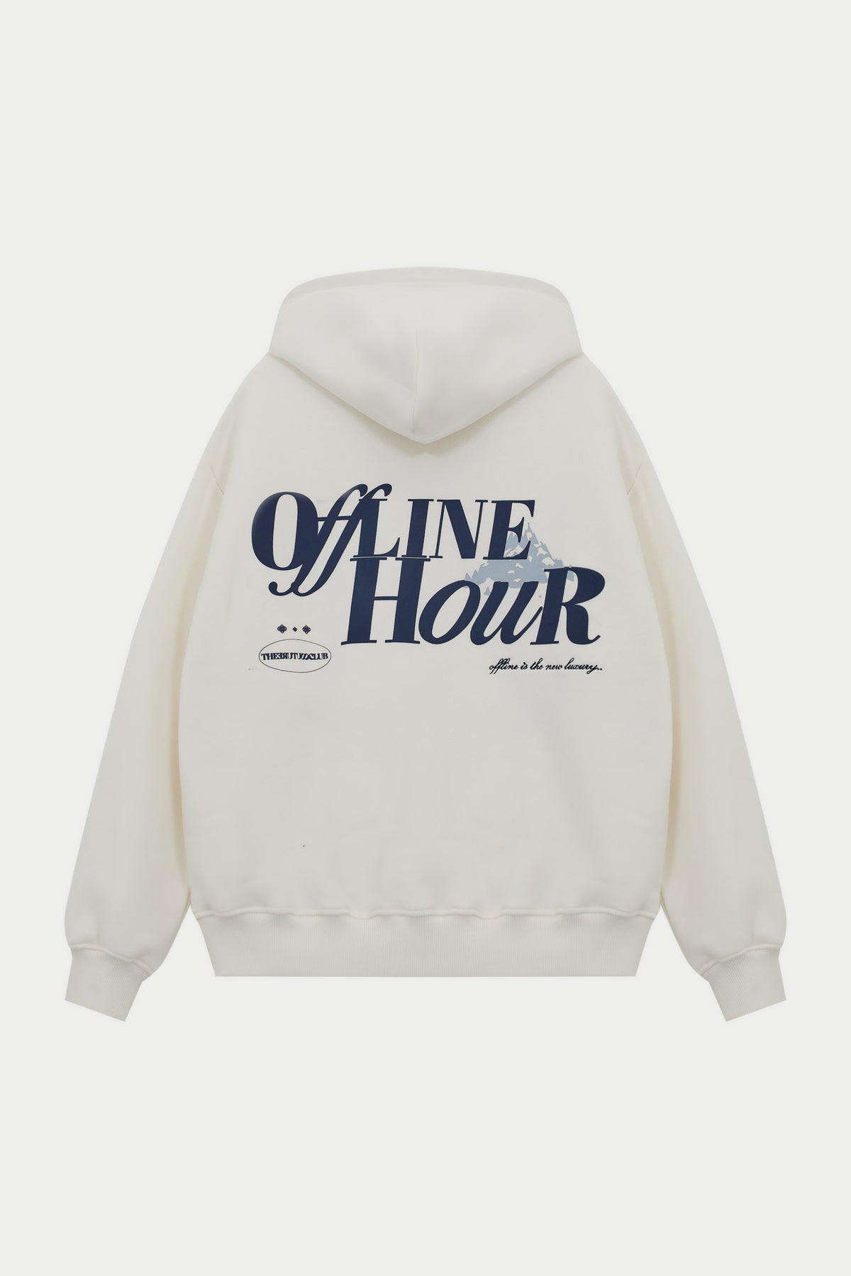 OFFLINE HOUR OVERSIZED HOODIE - OFF WHITE – The Couture Club