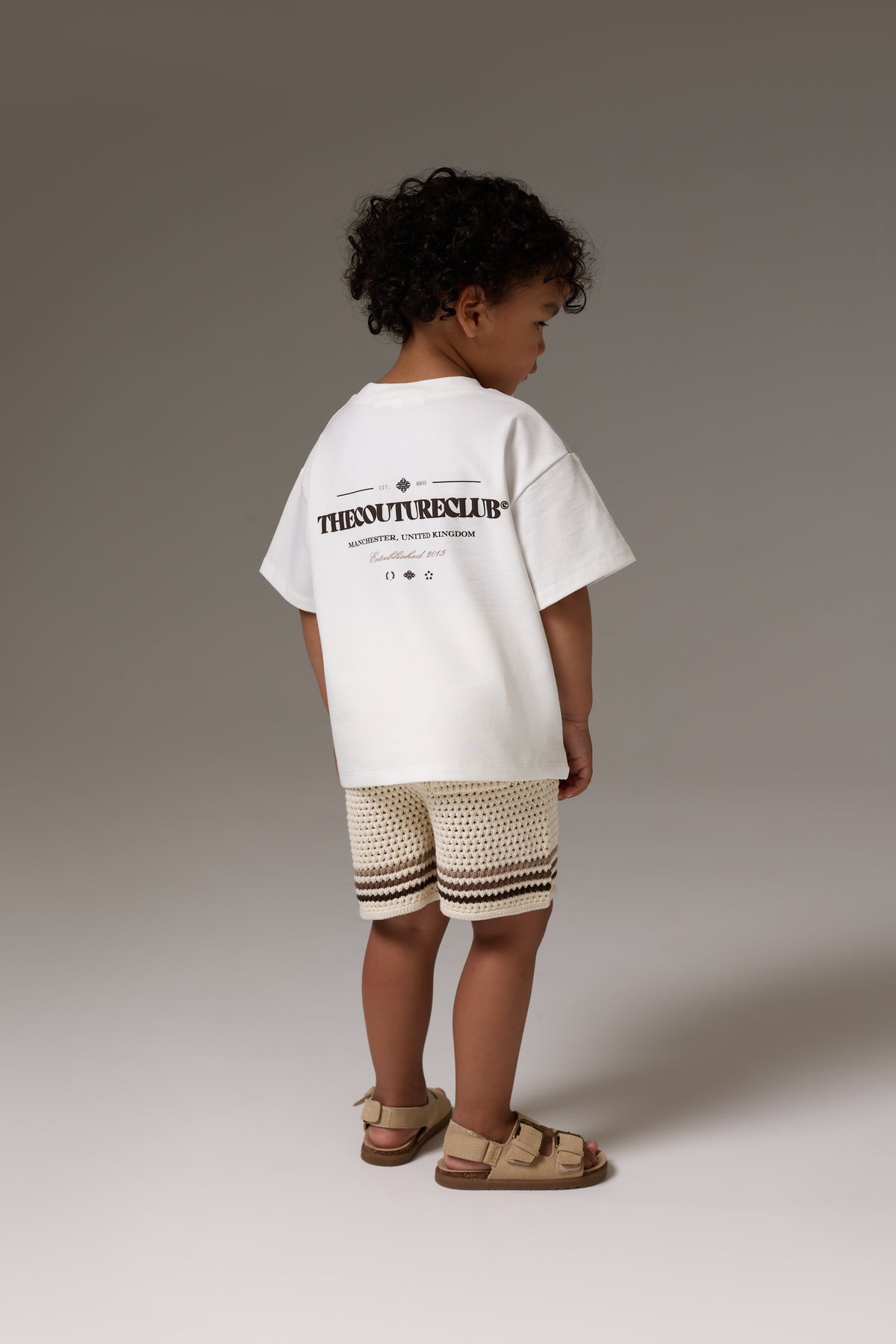 KIDS COPYRIGHT MULTI GRAPHIC T-SHIRT - OFF WHITE