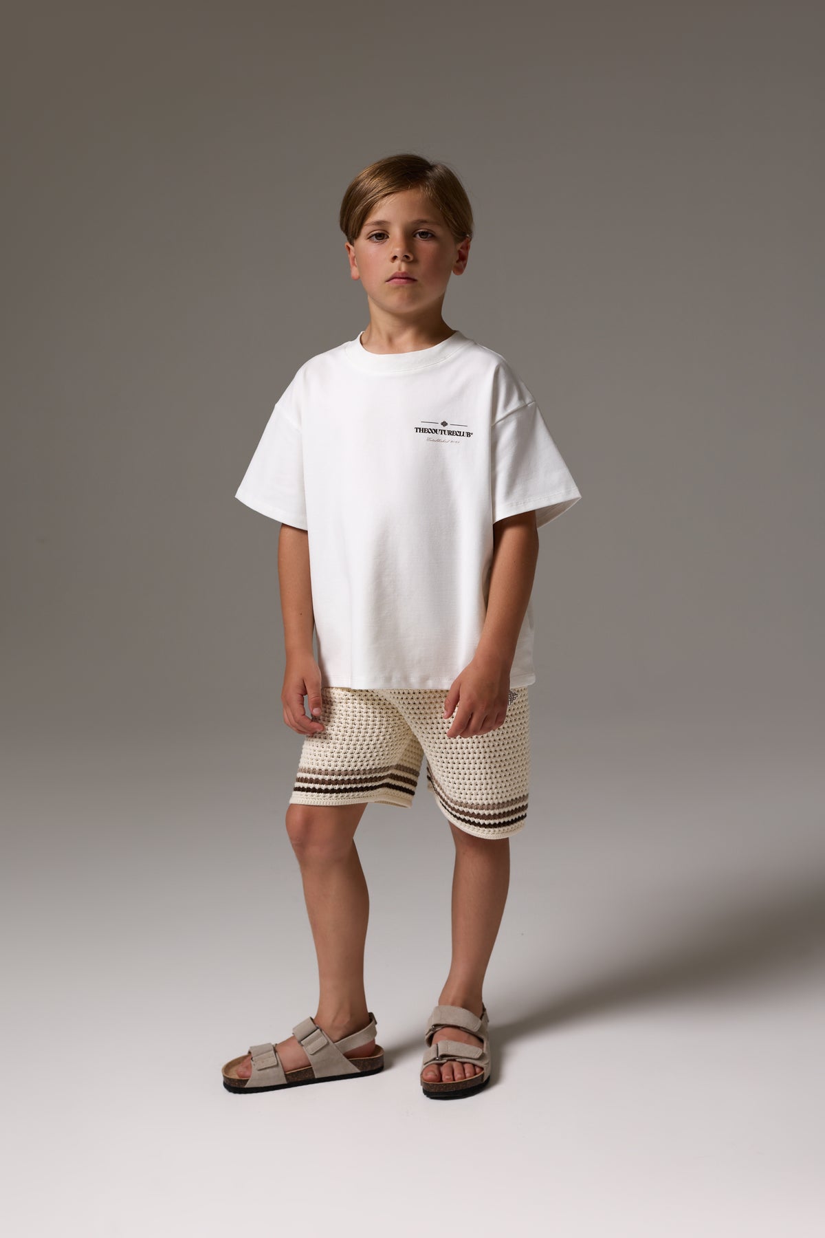JUNIOR COPYRIGHT MULTI GRAPHIC T-SHIRT - OFF WHITE