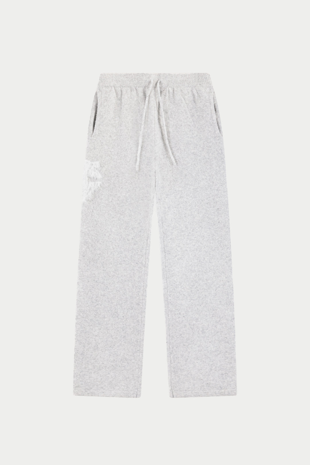 MONOGRAM FLUFFY KNIT JOGGERS