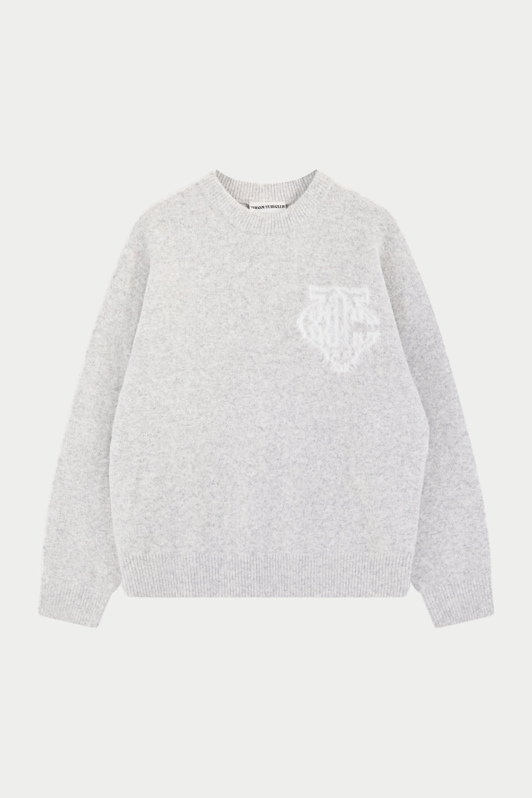 Thecoutureclub MONOGRAM FLUFFY KNIT CREW
