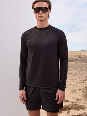 LONG SLEEVE TRAINING TOP - BLACK