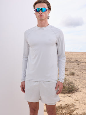 LONG SLEEVE TRAINING TOP - WHITE