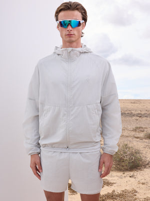 TRANSPARENT WINDBREAKER - WHITE