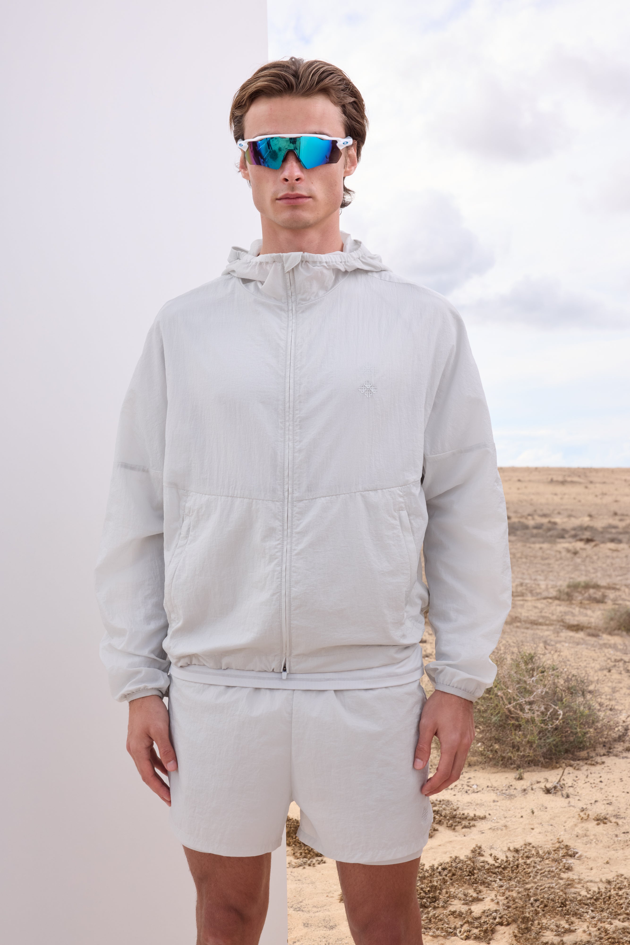 TRANSLUCENT WINDBREAKER - WHITE
