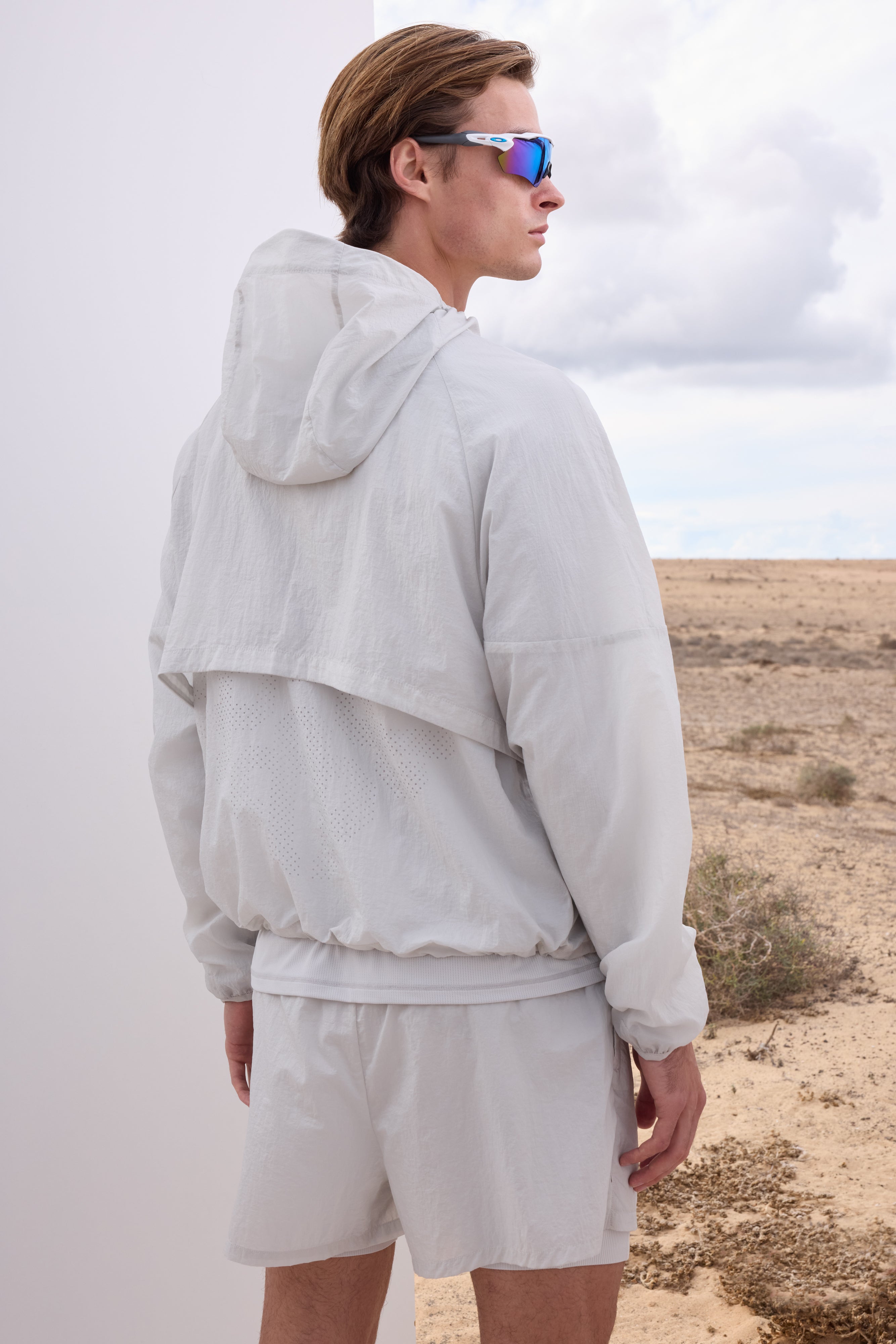 TRANSLUCENT WINDBREAKER - WHITE