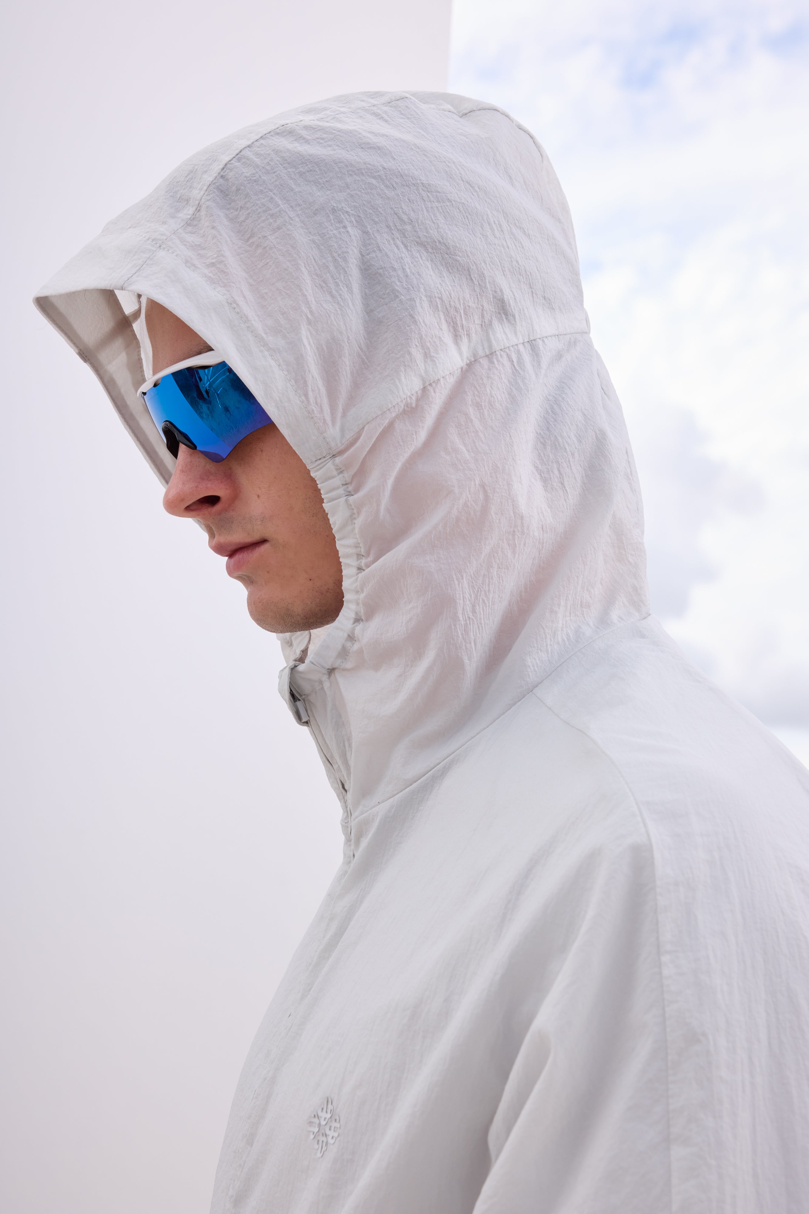TRANSLUCENT WINDBREAKER - WHITE