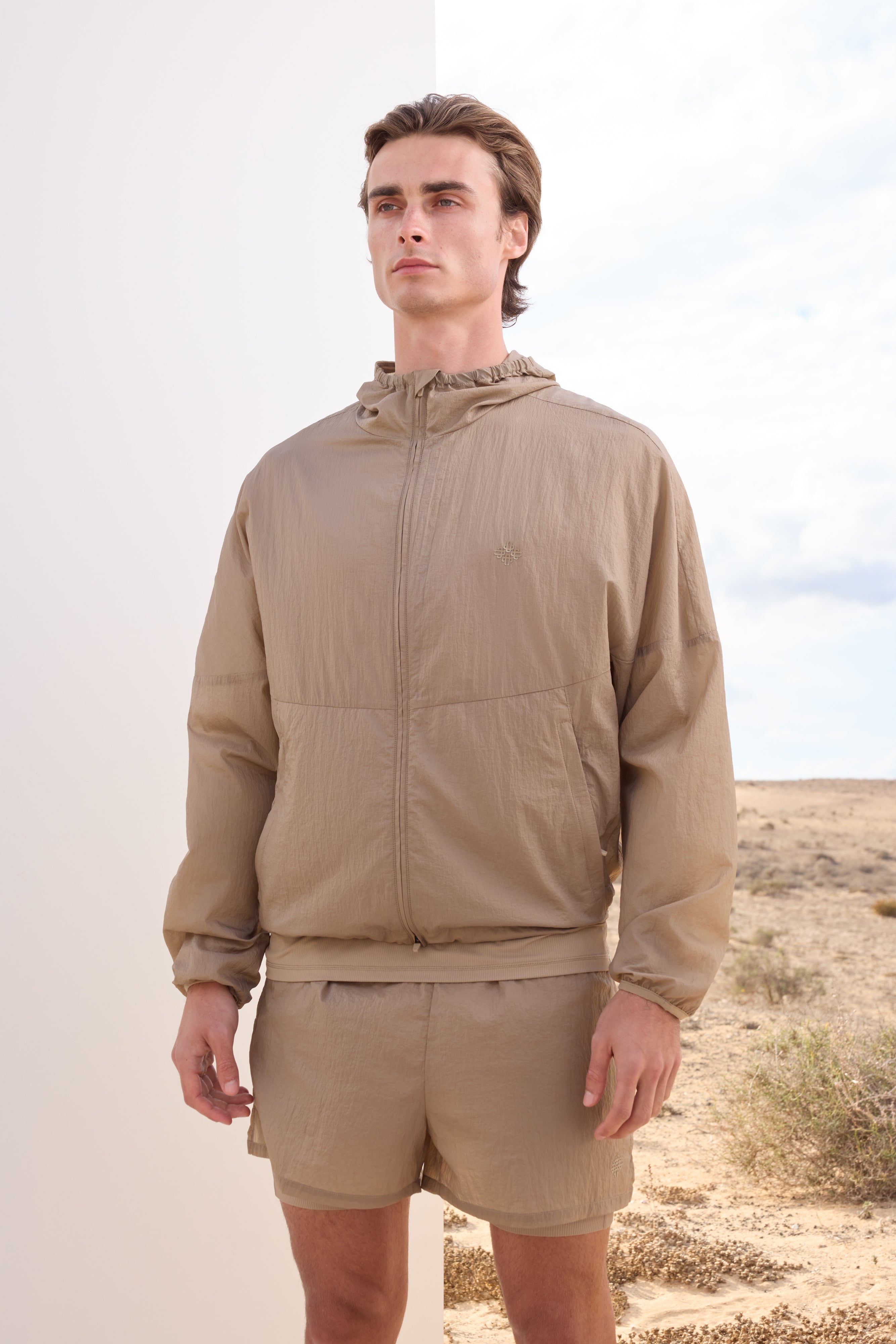 TRANSLUCENT WINDBREAKER - SAND