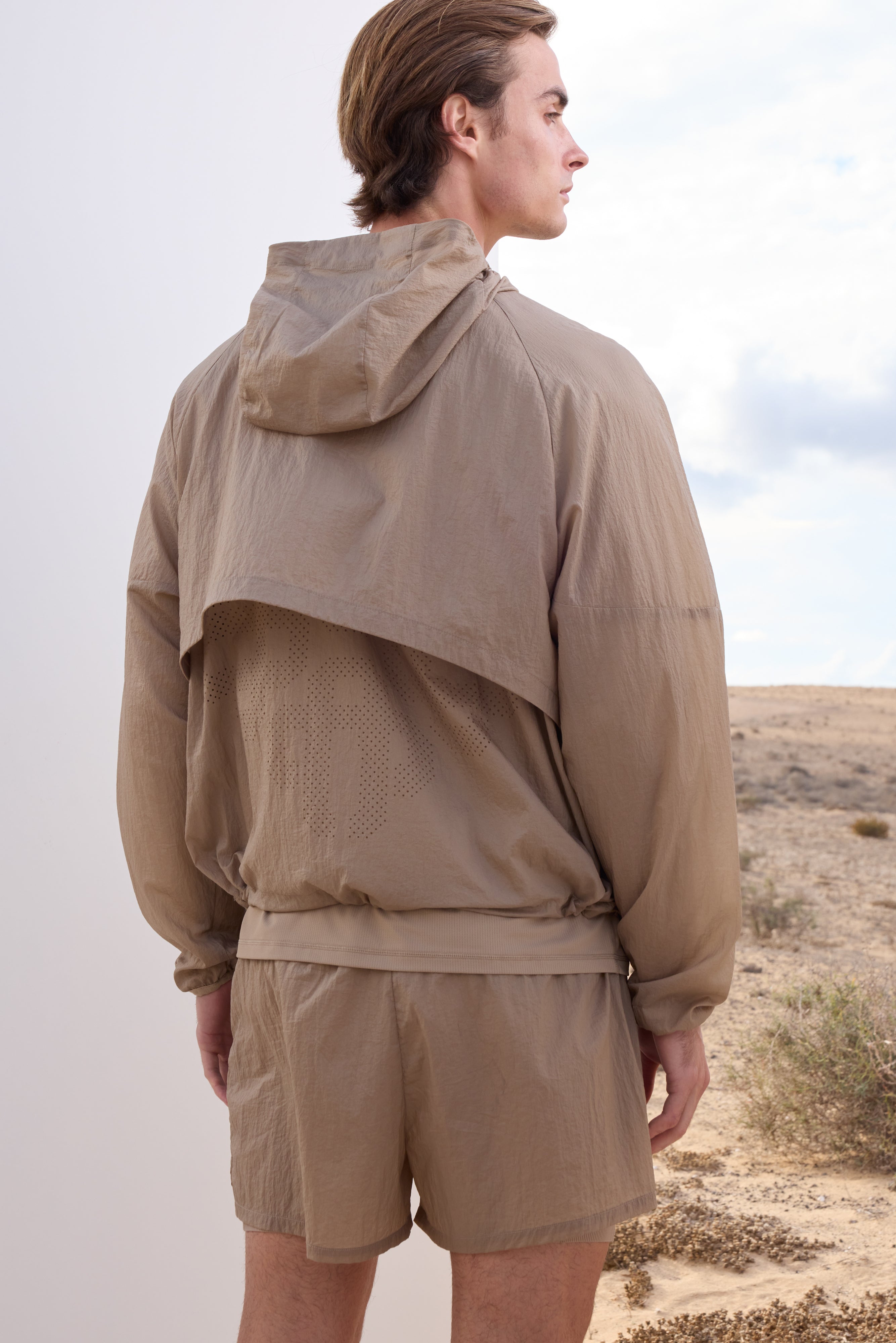 TRANSLUCENT WINDBREAKER - SAND