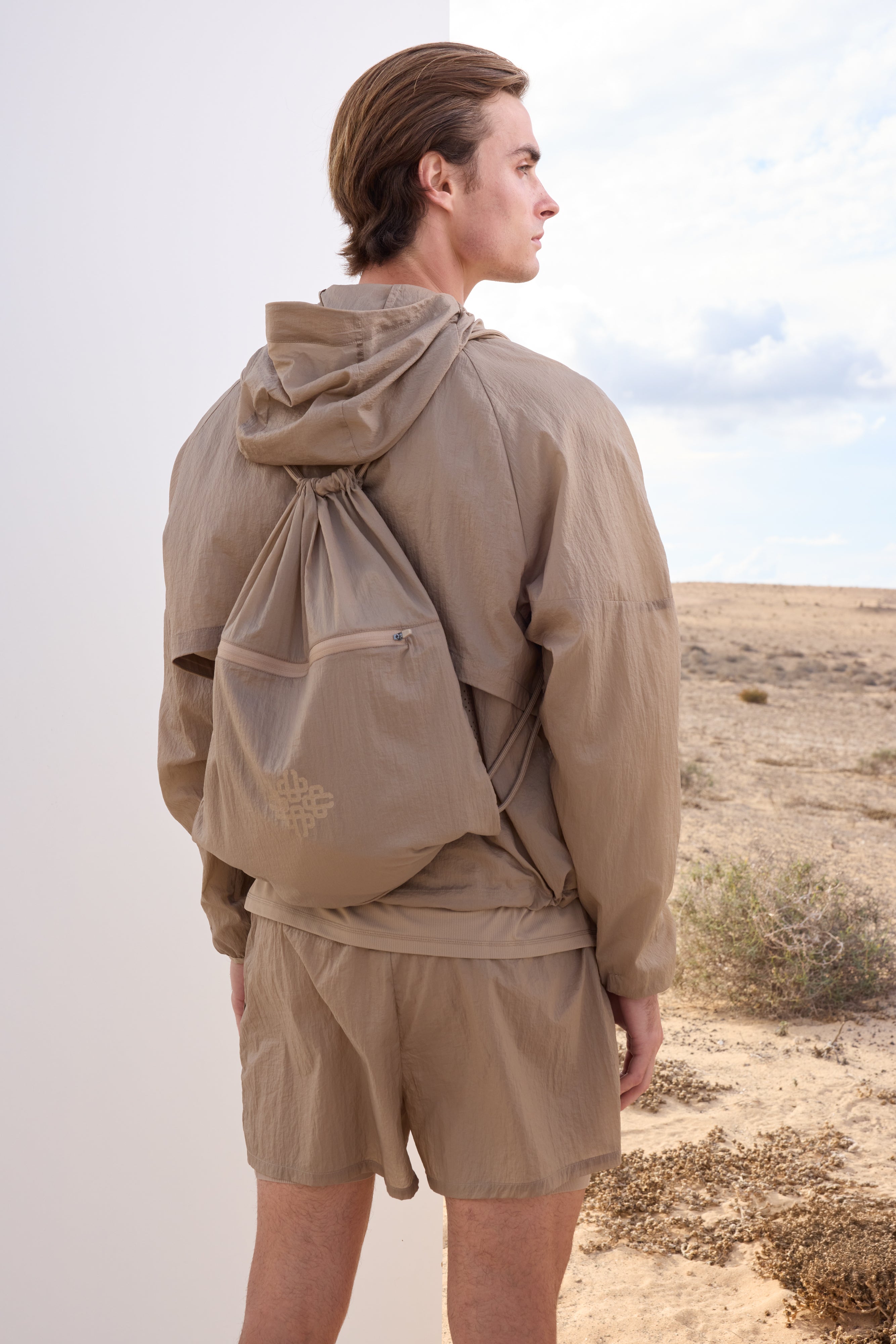 TRANSLUCENT RACING BAG - SAND