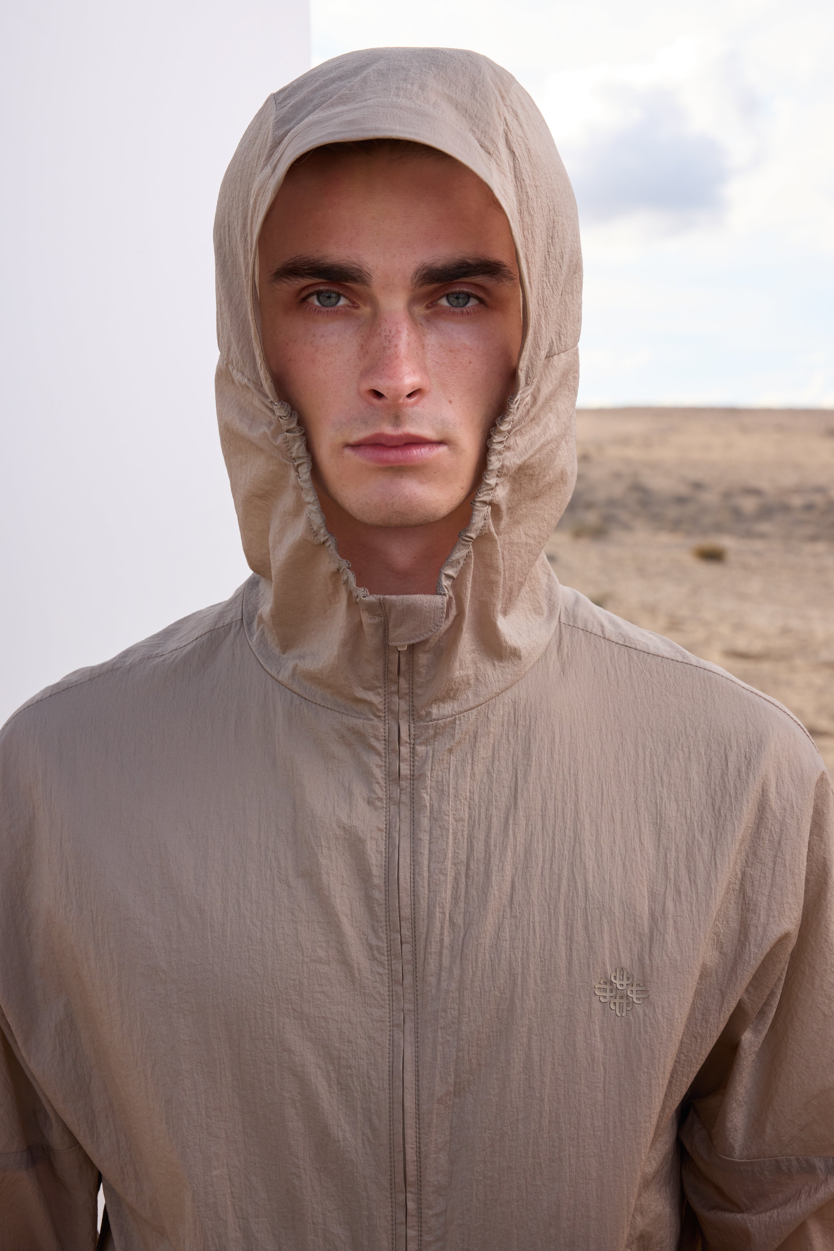TRANSLUCENT WINDBREAKER - SAND