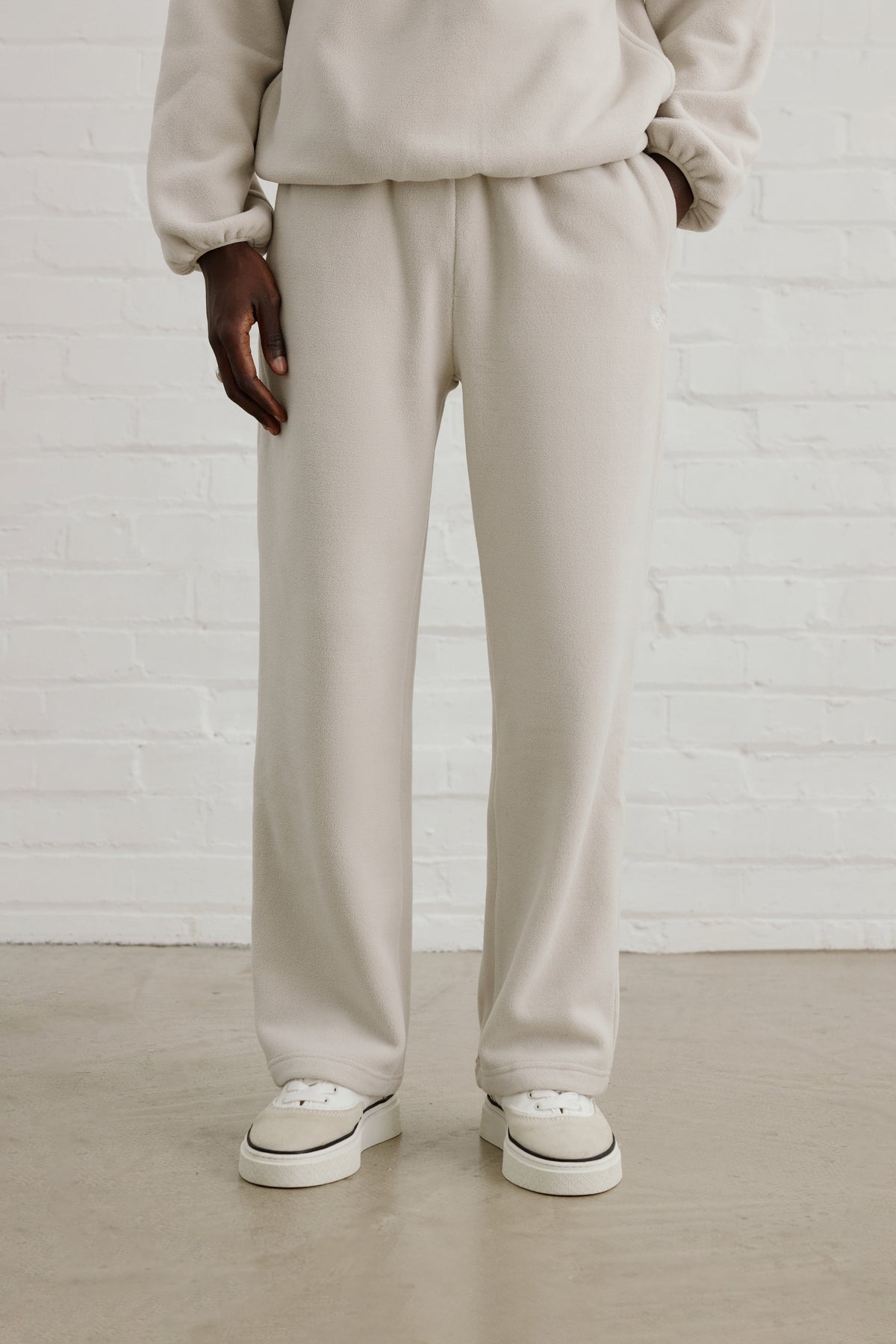 POLAR FLEECE JOGGERS - STONE