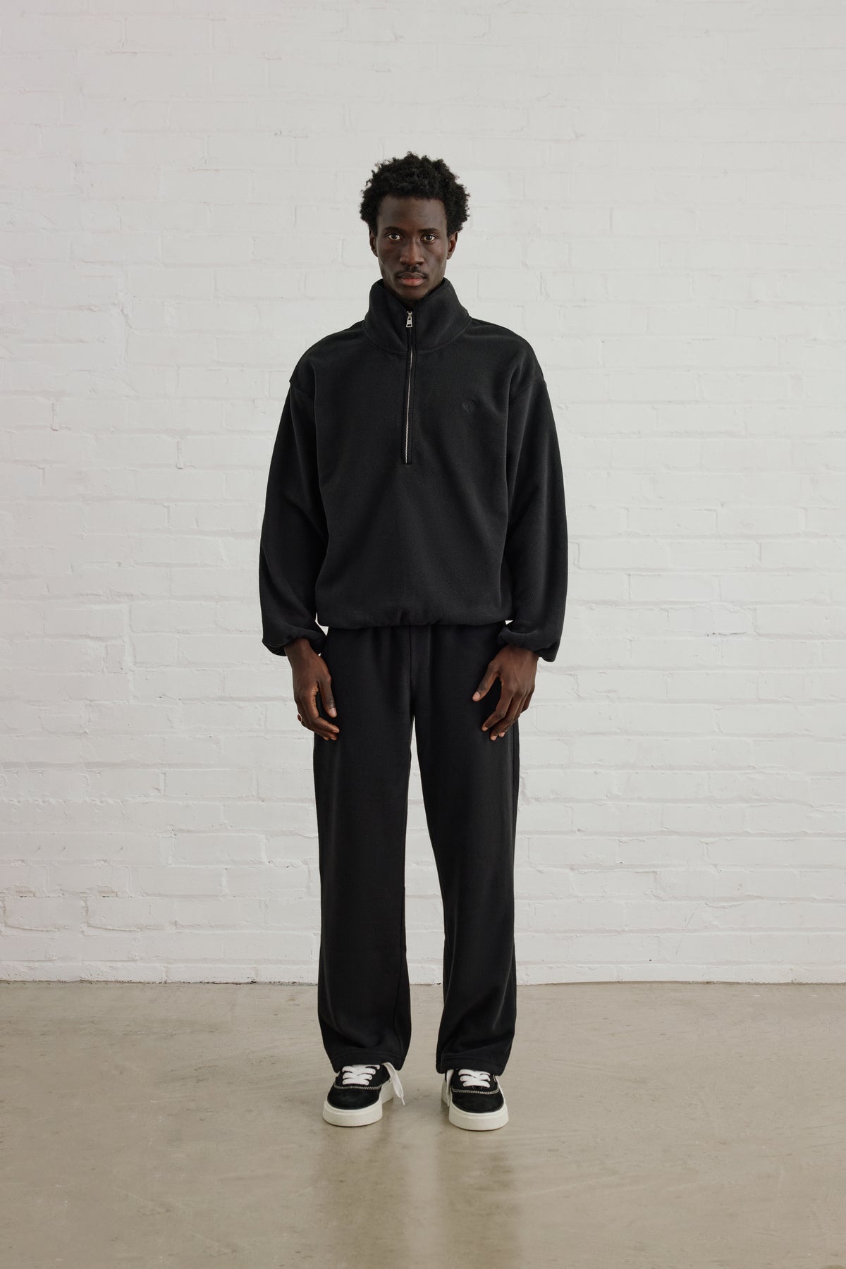 POLAR FLEECE JOGGERS - BLACK