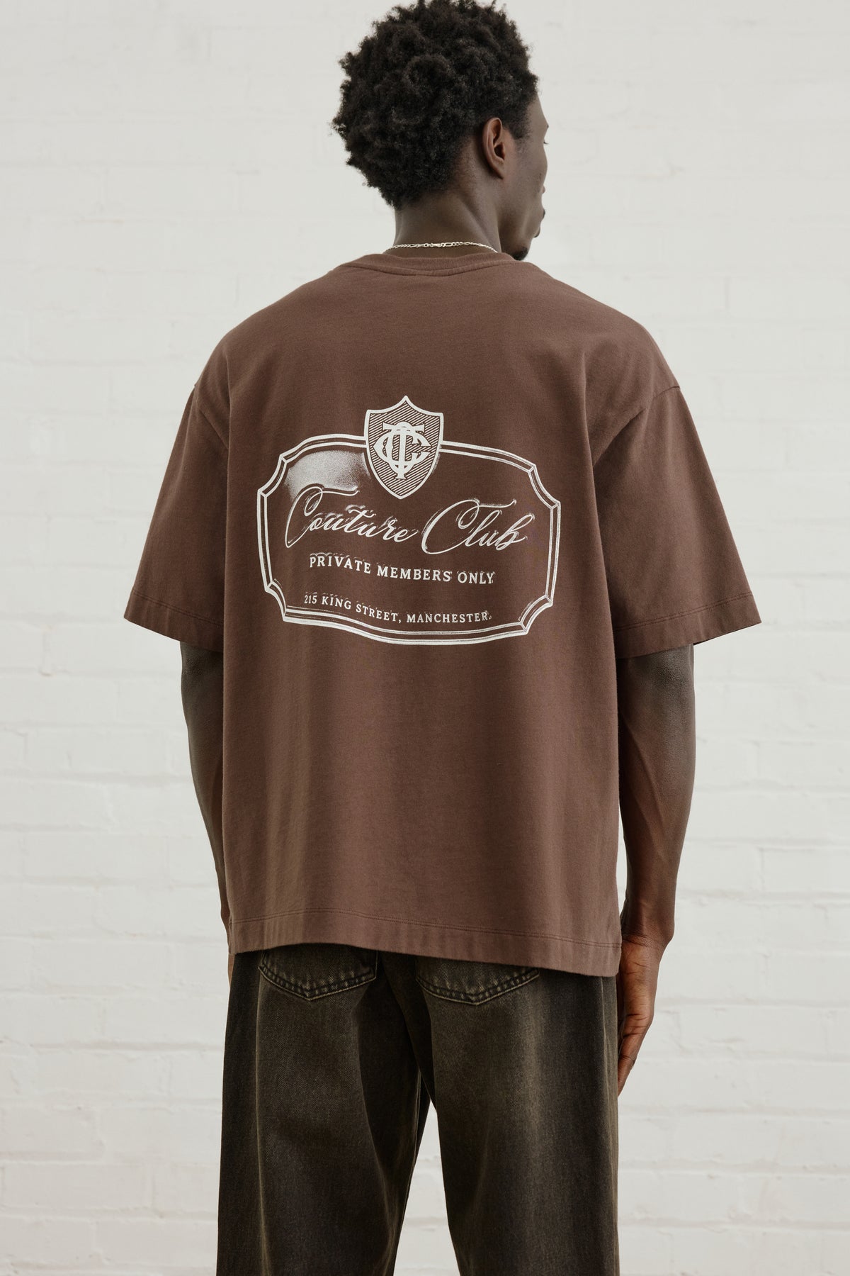 PRIVATE MEMBERS CLUB T-SHIRT - BROWN
