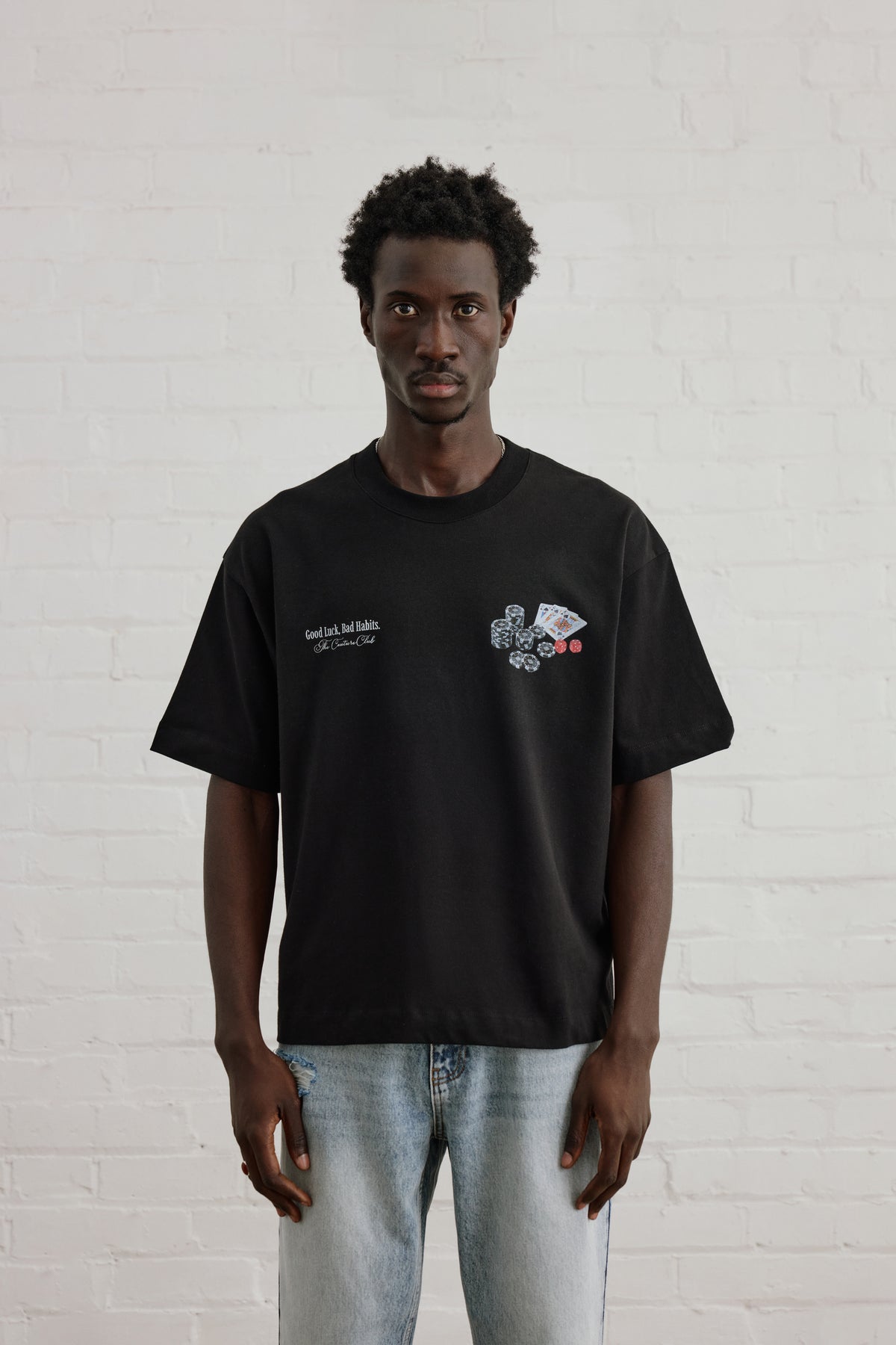 BAD HABITS GRAPHIC T-SHIRT - BLACK