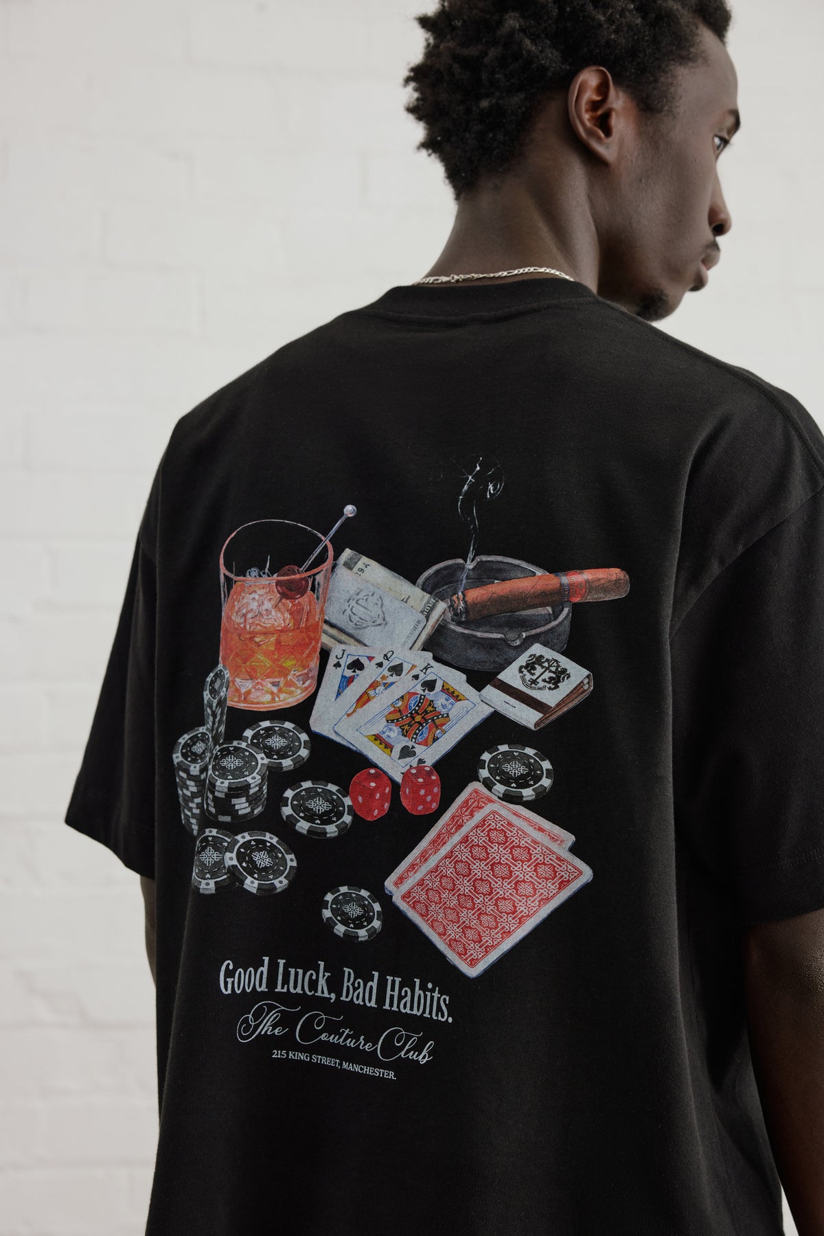 BAD HABITS GRAPHIC T-SHIRT - BLACK