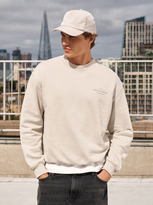TONAL COPYRIGHT MULTI GRAPHIC CREW - STONE