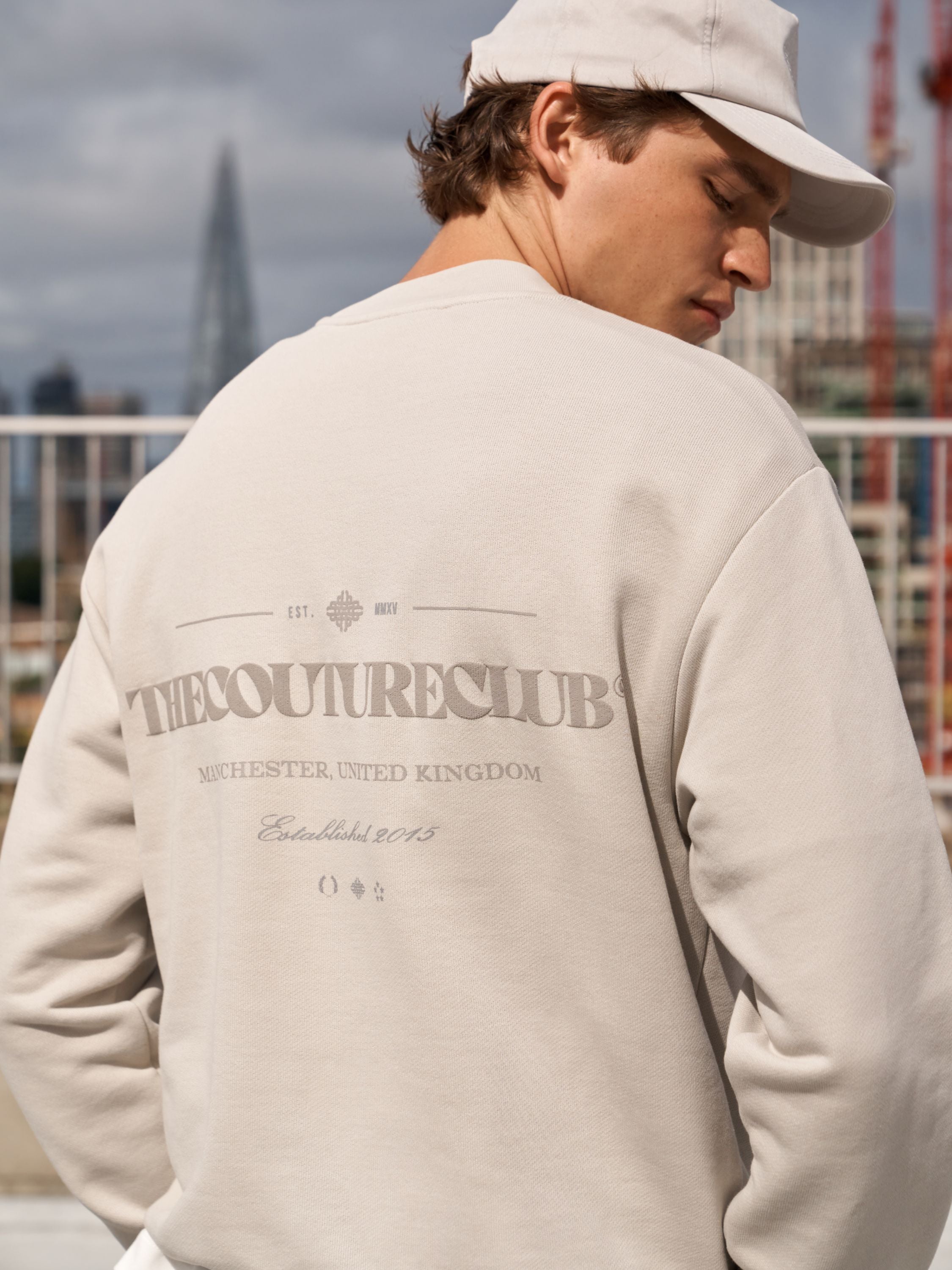 TONAL COPYRIGHT MULTI GRAPHIC CREW - STONE