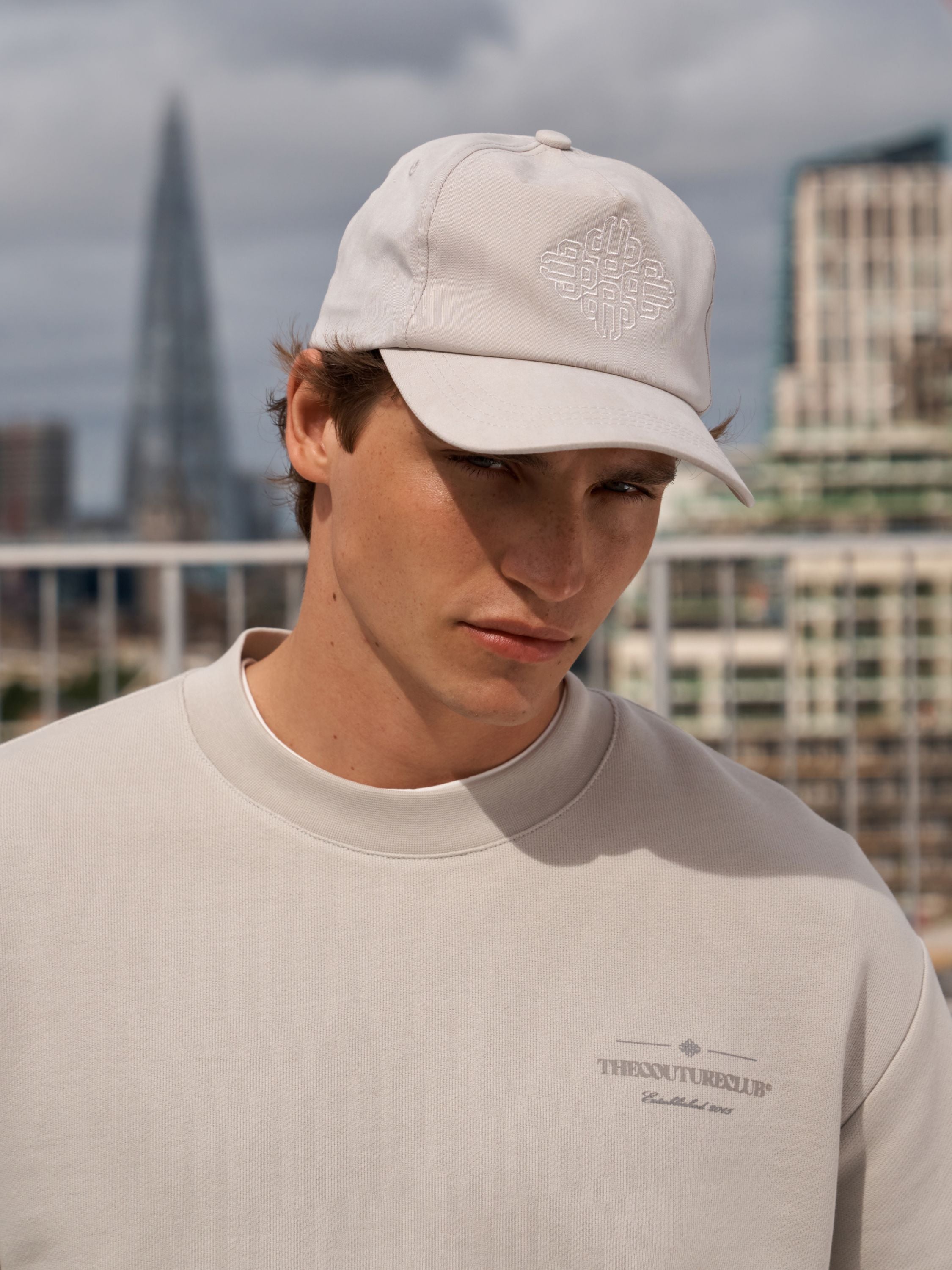 TONAL COPYRIGHT MULTI GRAPHIC CREW - STONE