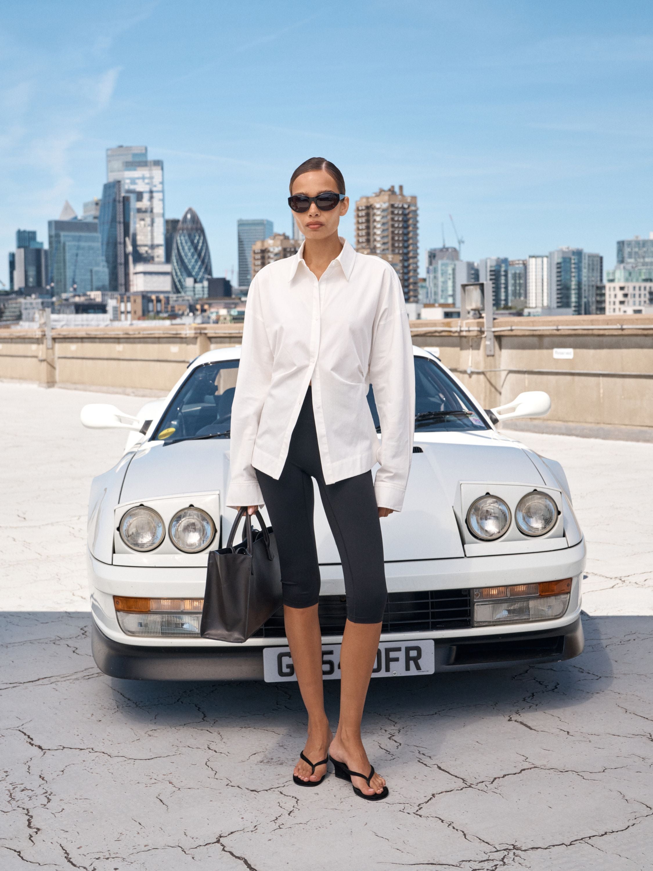 CONTOUR SEAM SHIRT - WHITE